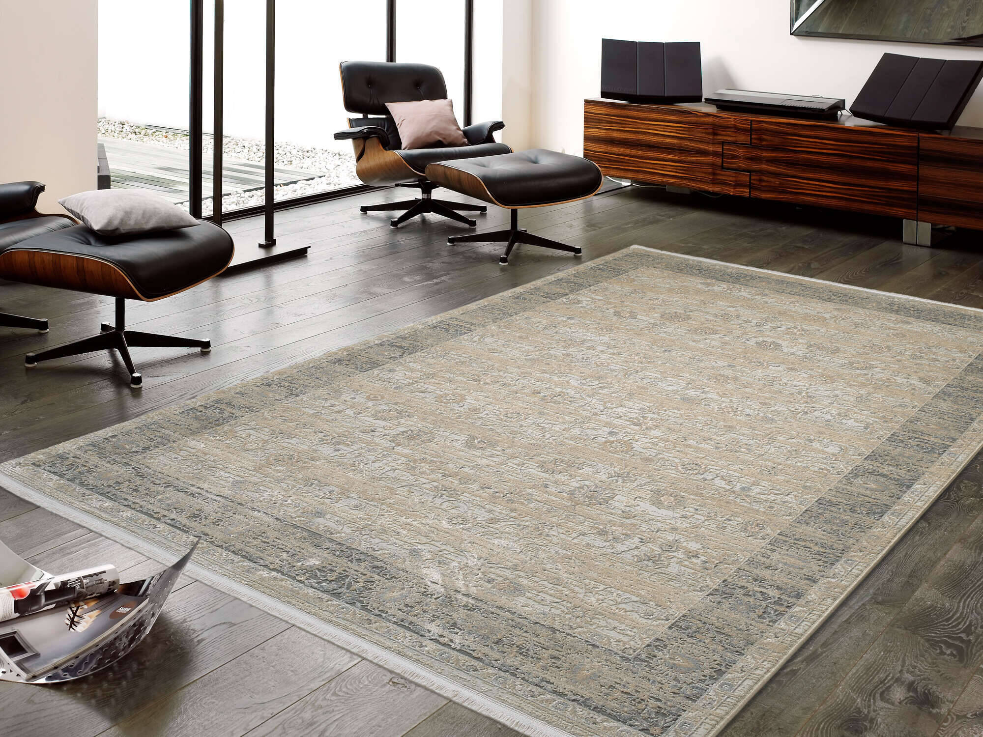 HOR01-945-11 Horus Nima Teppich Vintage Klassisch beige