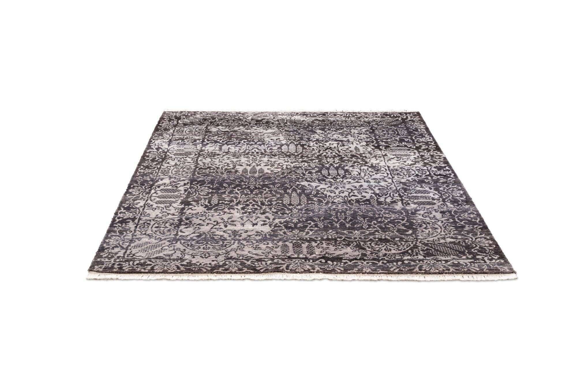 queensland_4728_651grey_404886_10 Vintage Teppich Queensland 160x230cm Handgeknüpft Viskose grau