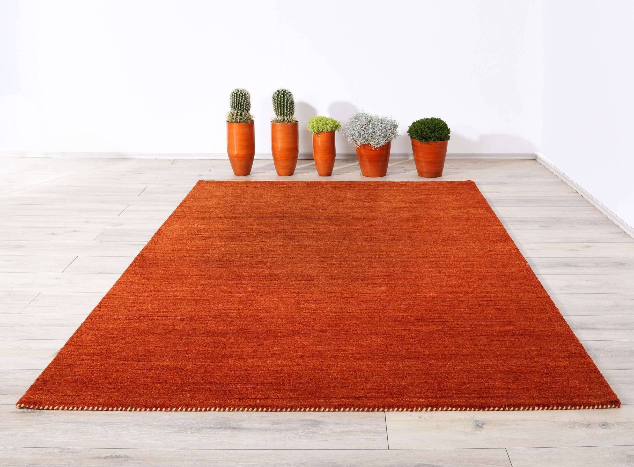 Haltu_uni_201red_402717_milieu2 Teppich Haltu Einfarbig reine Wolle Teppich Natur