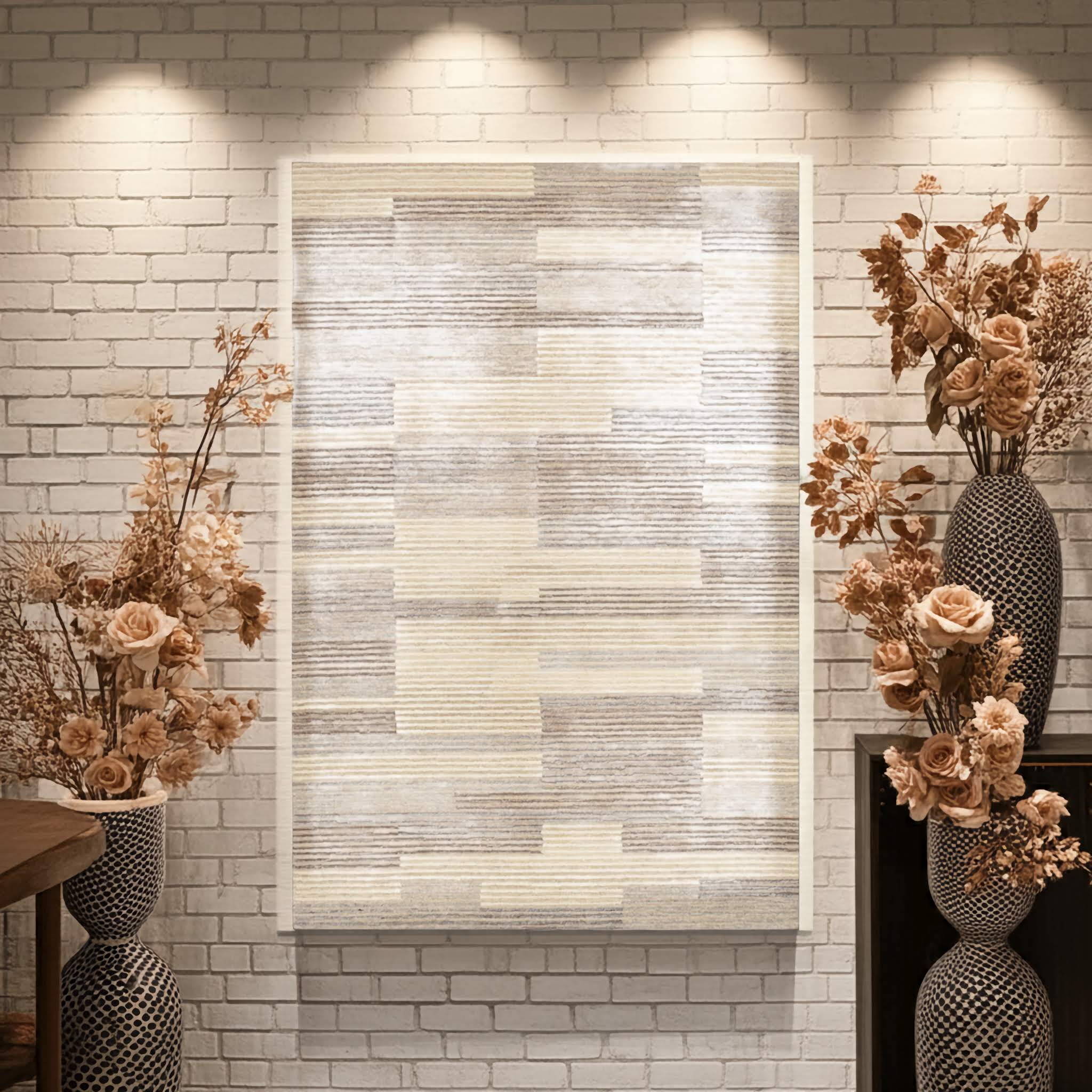 Natur Pur Teppich "Natur Loop" Design 1801 beige-grau