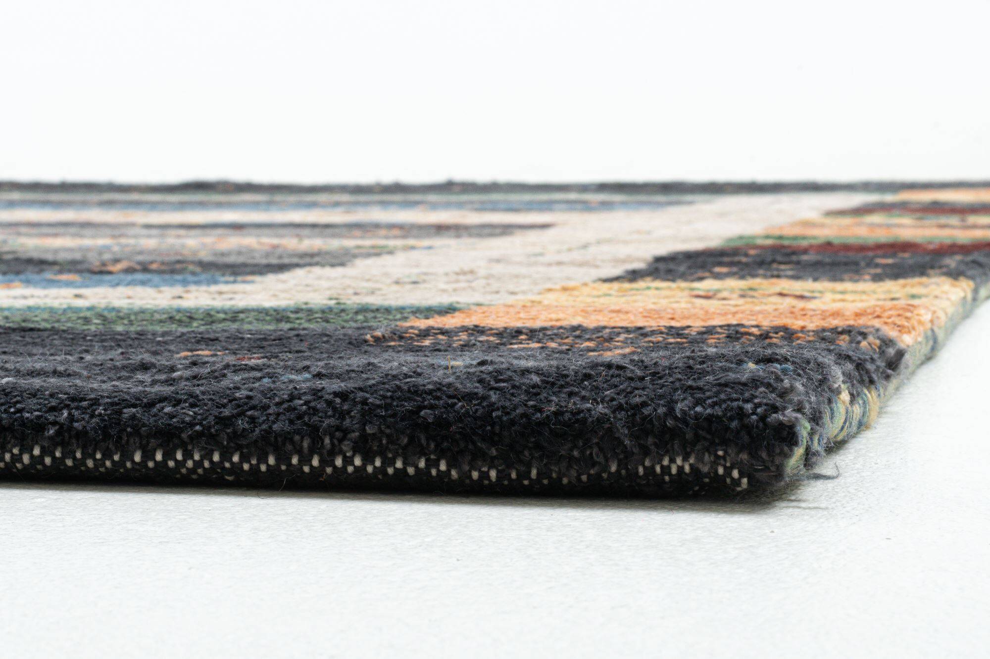 Gabbeh Teppich Keno Bambus Viskose Bunt 160x230cm Gabbeh Teppich Keno Bambus Viskose Bunt 160x230cm