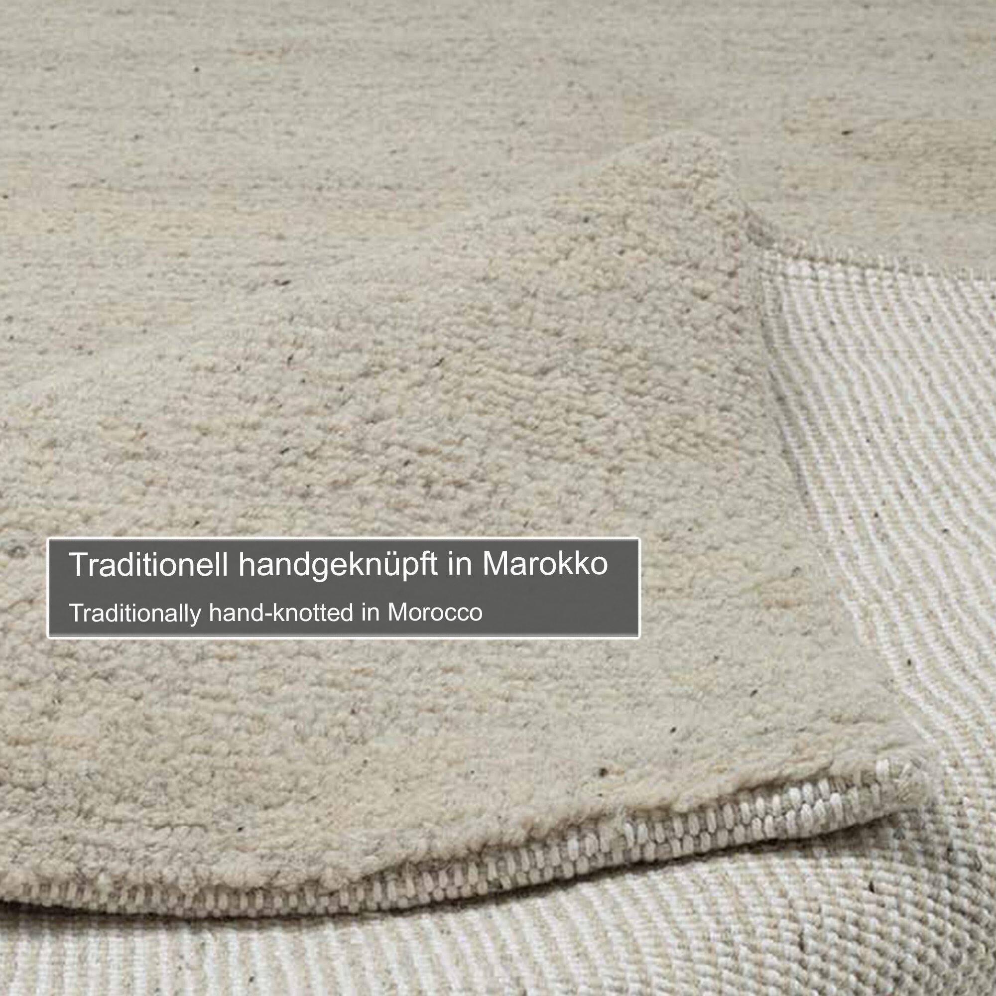 Berber Teppich Hadj Handgeknüpft Marokko rund Berber Teppich Hadj Handgeknüpft Marokko rund