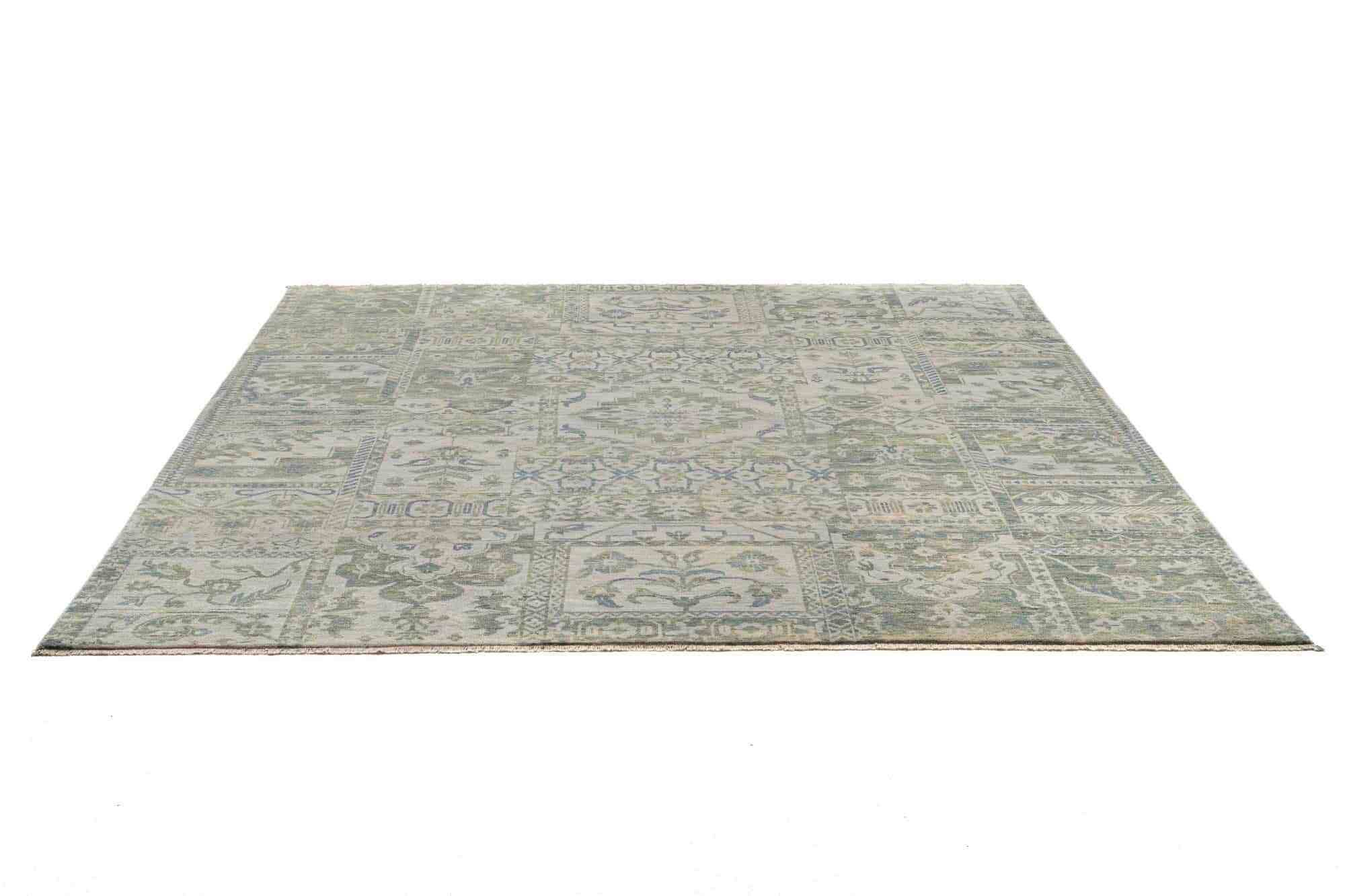 Patchwork Teppich PATCH Handgeknüpft grau 250x300cm Patchwork Teppich PATCH Handgeknüpft grau 250x300cm