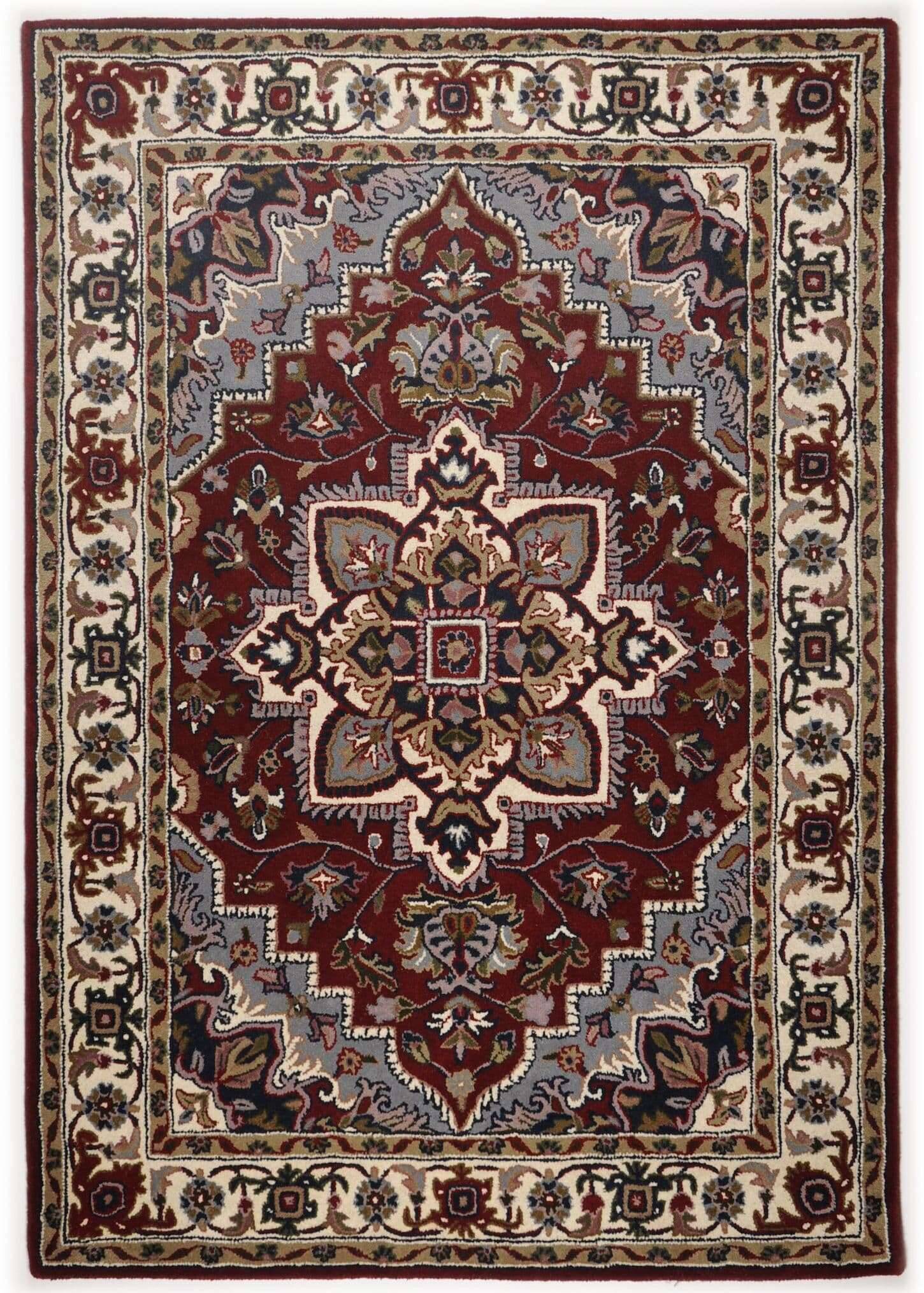 Royal_heriz_rotcreme_300432_12f8ldwqAVyPyg Royal Heriz Handgetuftet Orient rot im Wunschmaß