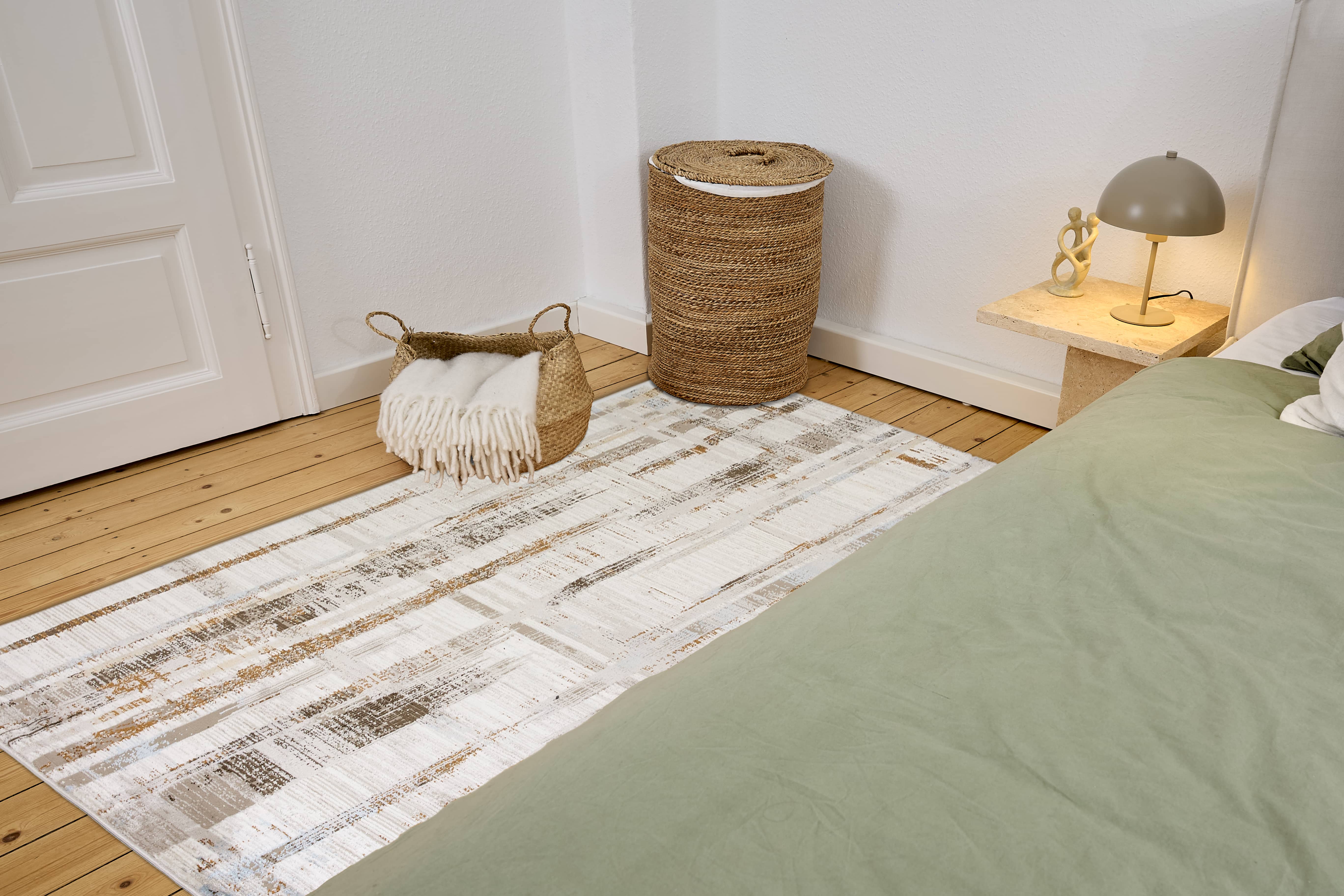 Vintageteppich Jules D.252 C. 043 Striche grau-beige Vintageteppich Jules D.252 C. 043 Striche grau-beige