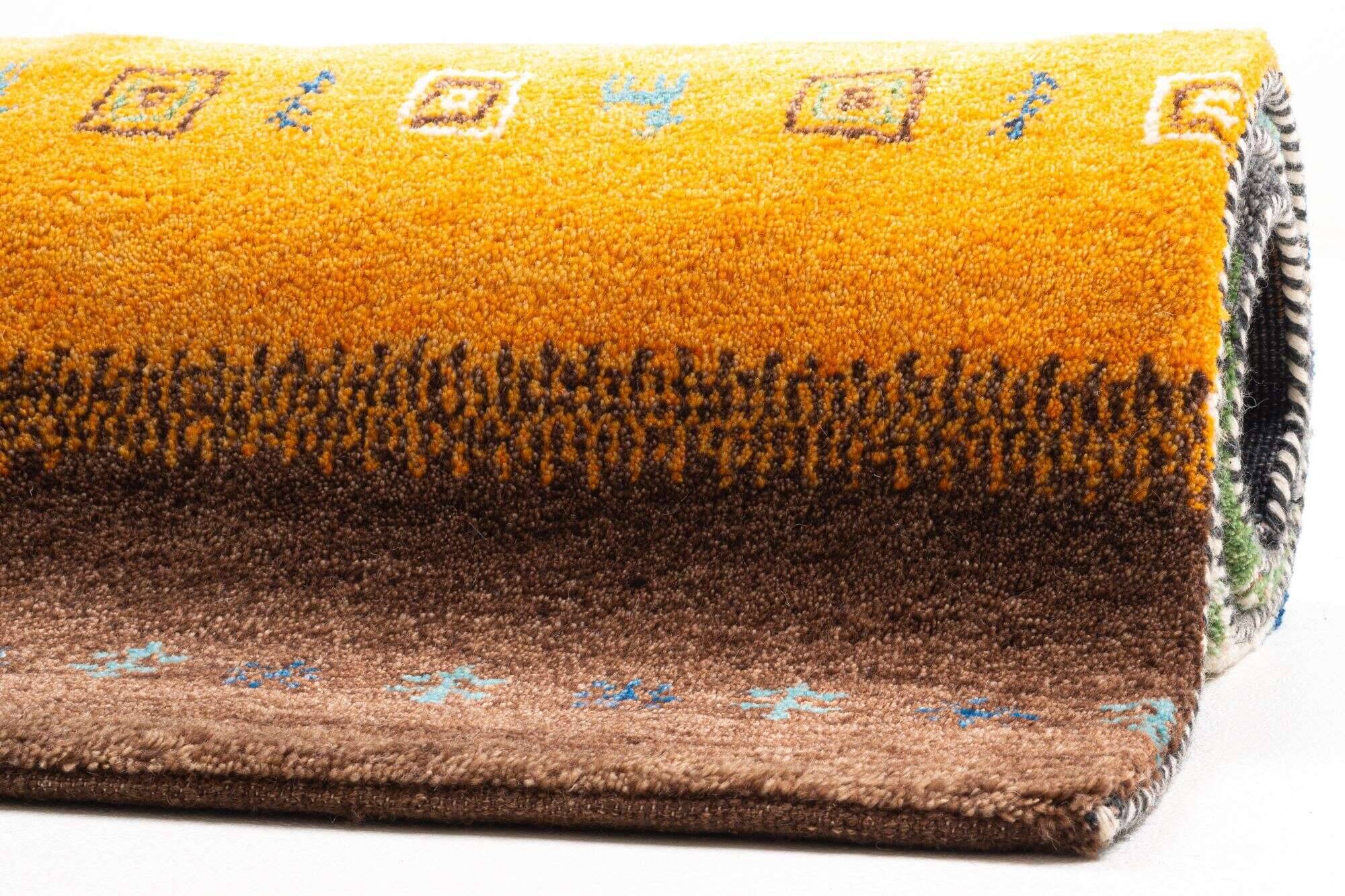 nomade_zo-1434-16_800multicolor_404691_11 Teppich Gabbeh 160x230cm Handgeknüpft Schurwolle bunt