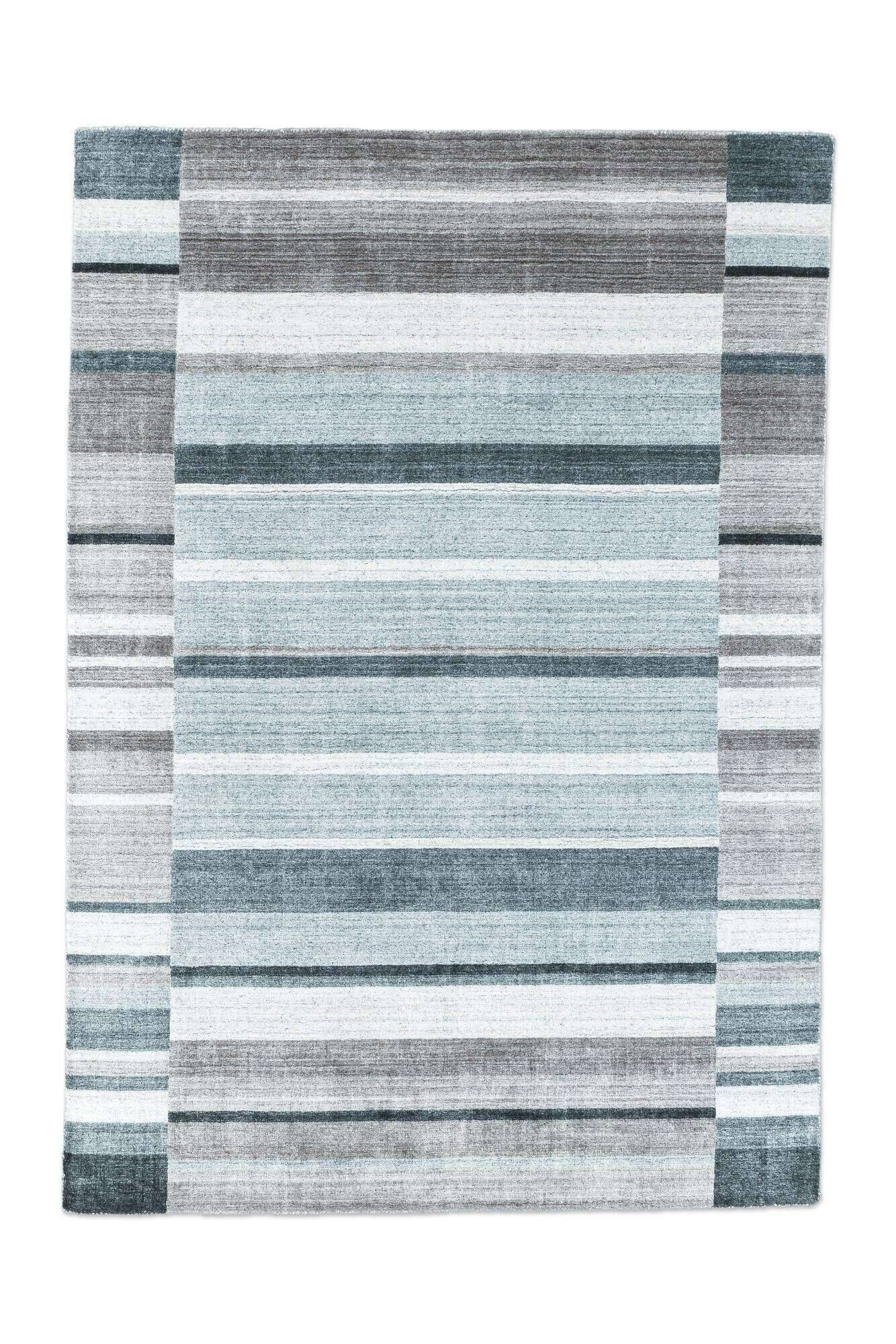 nevadaviscose_zo-1976-17_653greymulti_408761_1 Teppich Modern Nevada Viscose Handgewebt 160x230cm grau