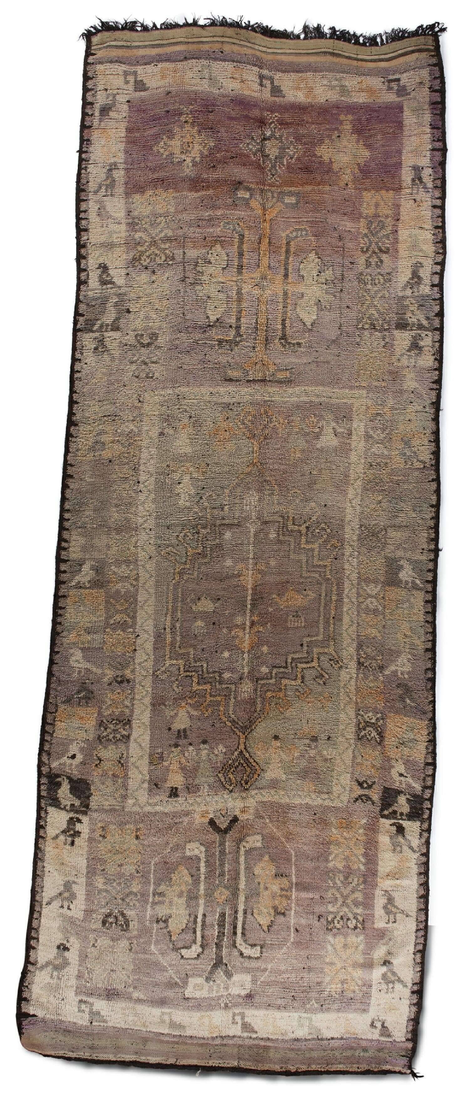 BeniOurainLegends_FF269_753purplemulti_418788_1 Beni Ourain Legends Antik Teppich 166x469 cm
