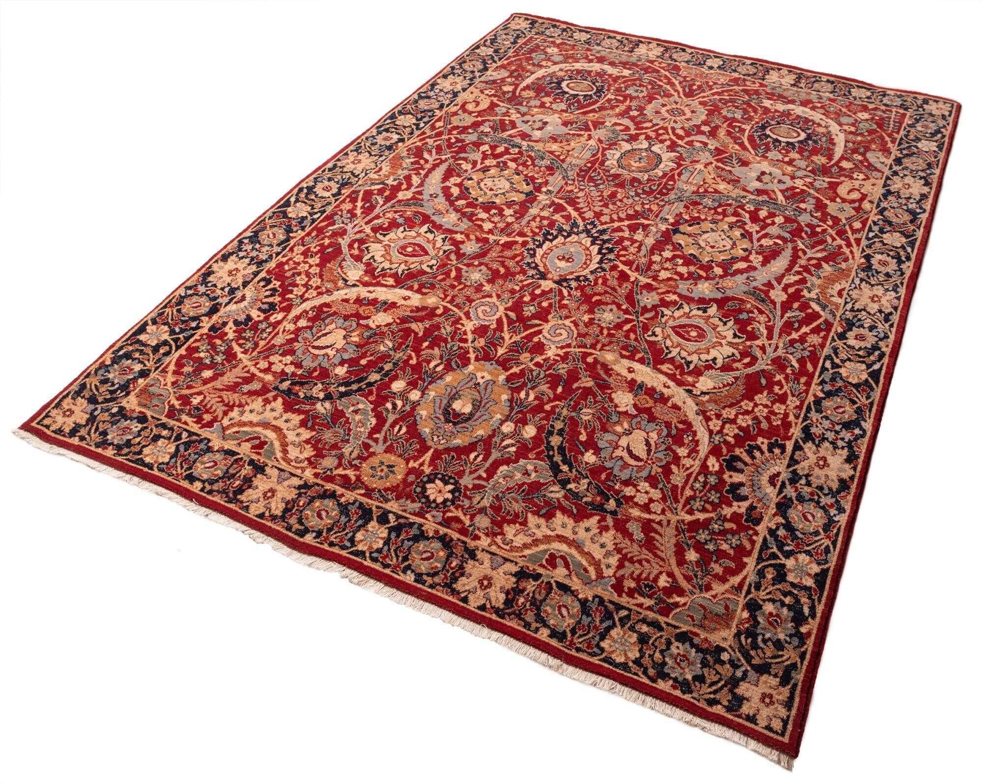 Saharna_6650_205redmulti_422798_2 Teppich Saharna 6650 Webteppich aus reiner Wolle