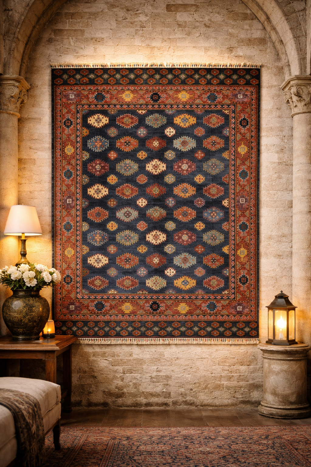 Jomud Orientteppich Handgeknüpft 170x240 cm Schurwolle Jomud Orientteppich Handgeknüpft 170x240 cm Schurwolle