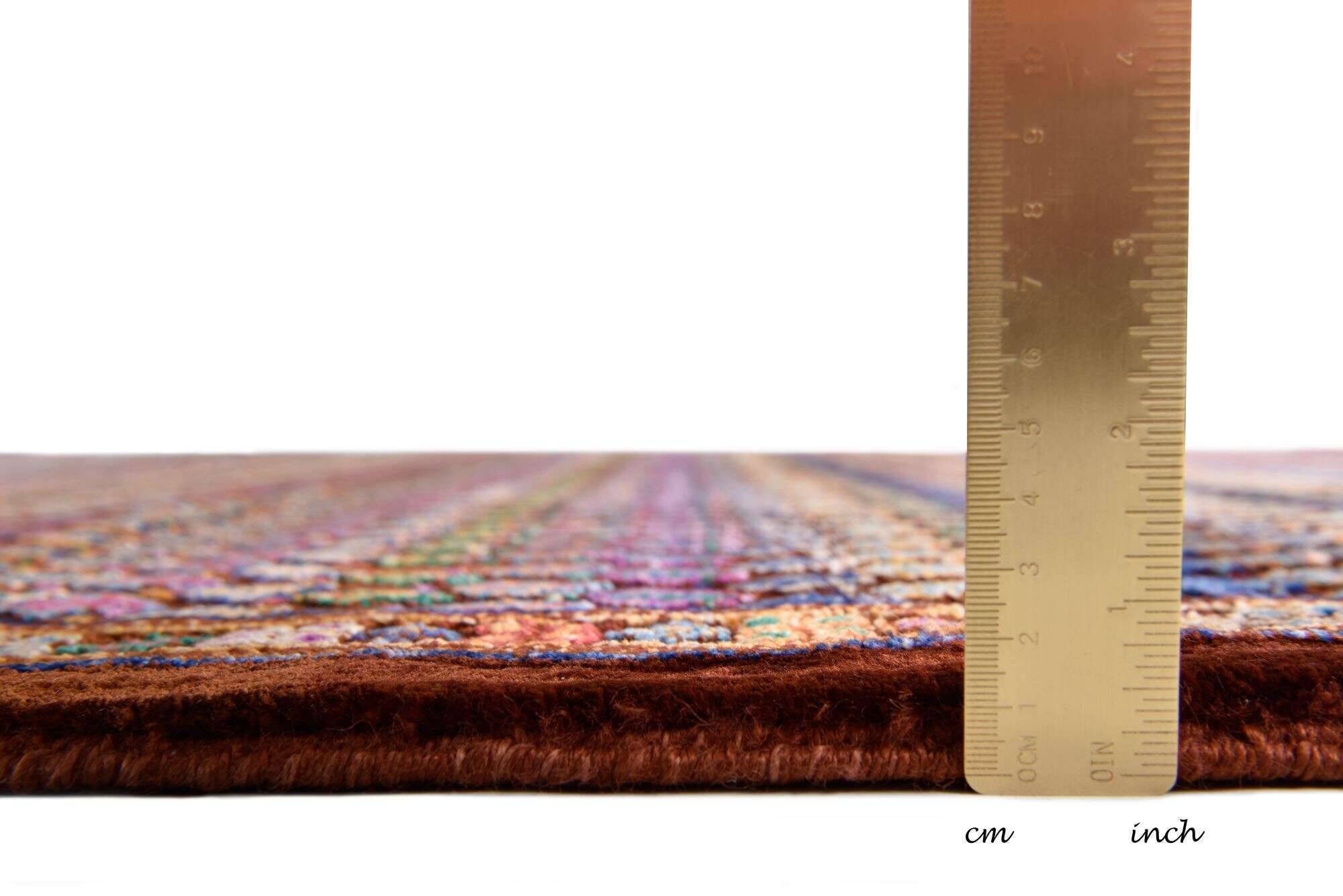 newchapter_m-2_530maroon_421581_5 Teppich New Chapter multi Handgeknüpft im Wunschmaß