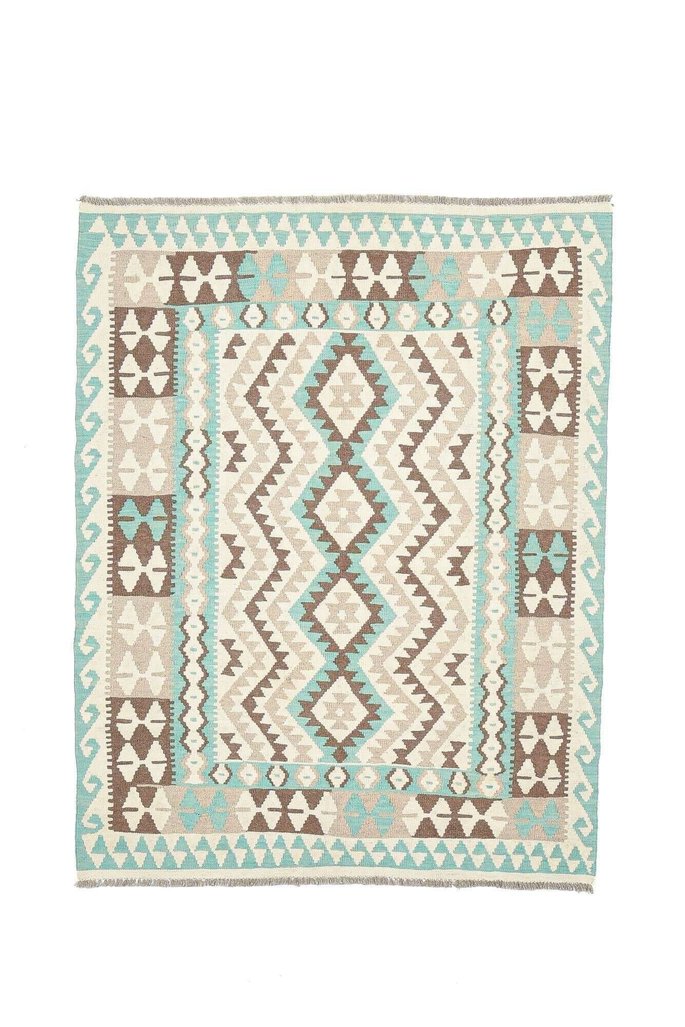 tablashah_3852_553beige-multi_434938_1 Kelim Teppich Tablashah Handgewebt Schurwolle bunt 149x191cm