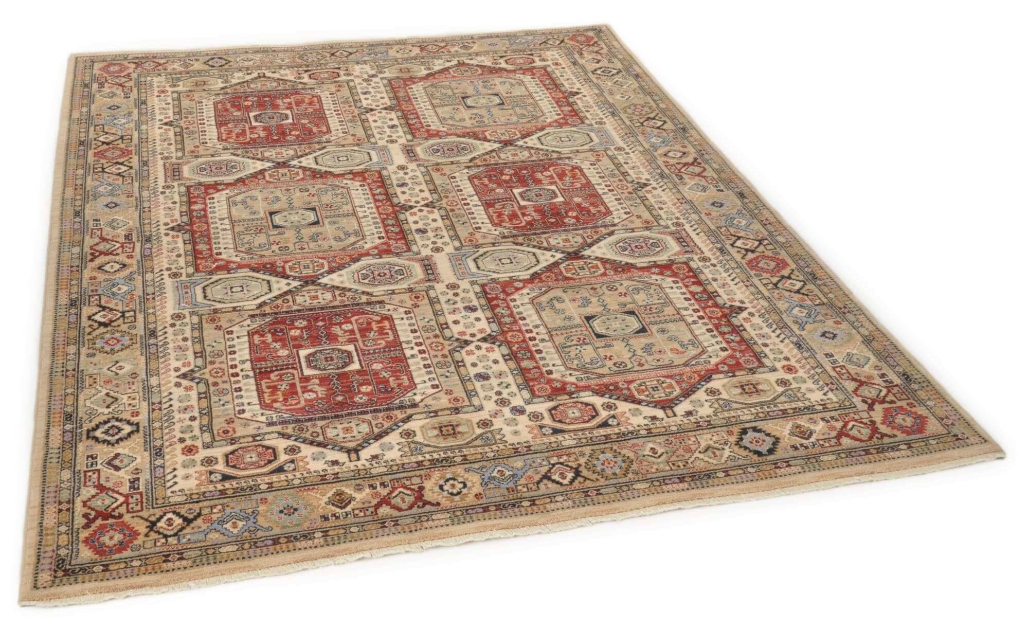 Saharna_7275_550beige_423925_2 Teppich Saharna 7275 Webteppich aus reiner Wolle