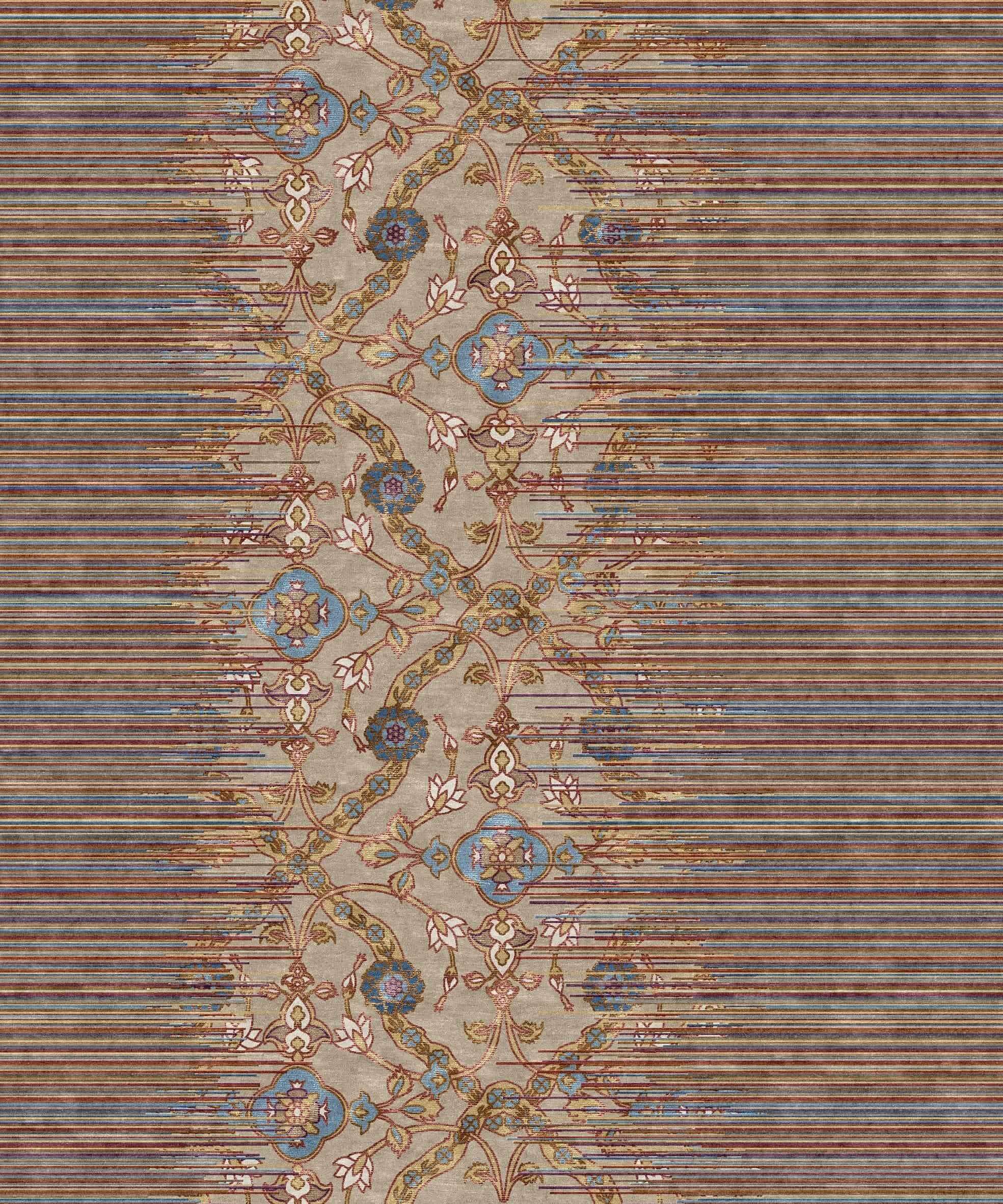 Makalu Nepal Teppich Antique M313 Handgeknüpft im Wunschmaß 