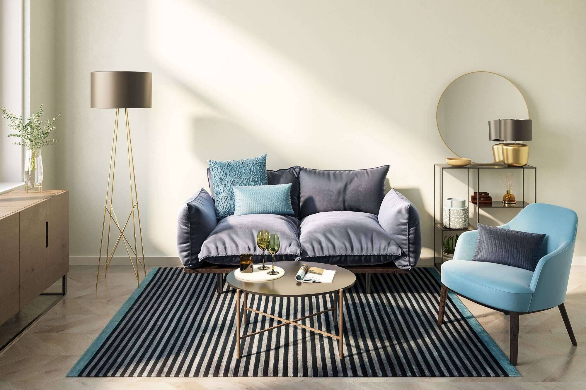 miami_3286_705bluemulti_419161_12 Trend Teppich Miami Design-3286 aus Wolle und Viskose