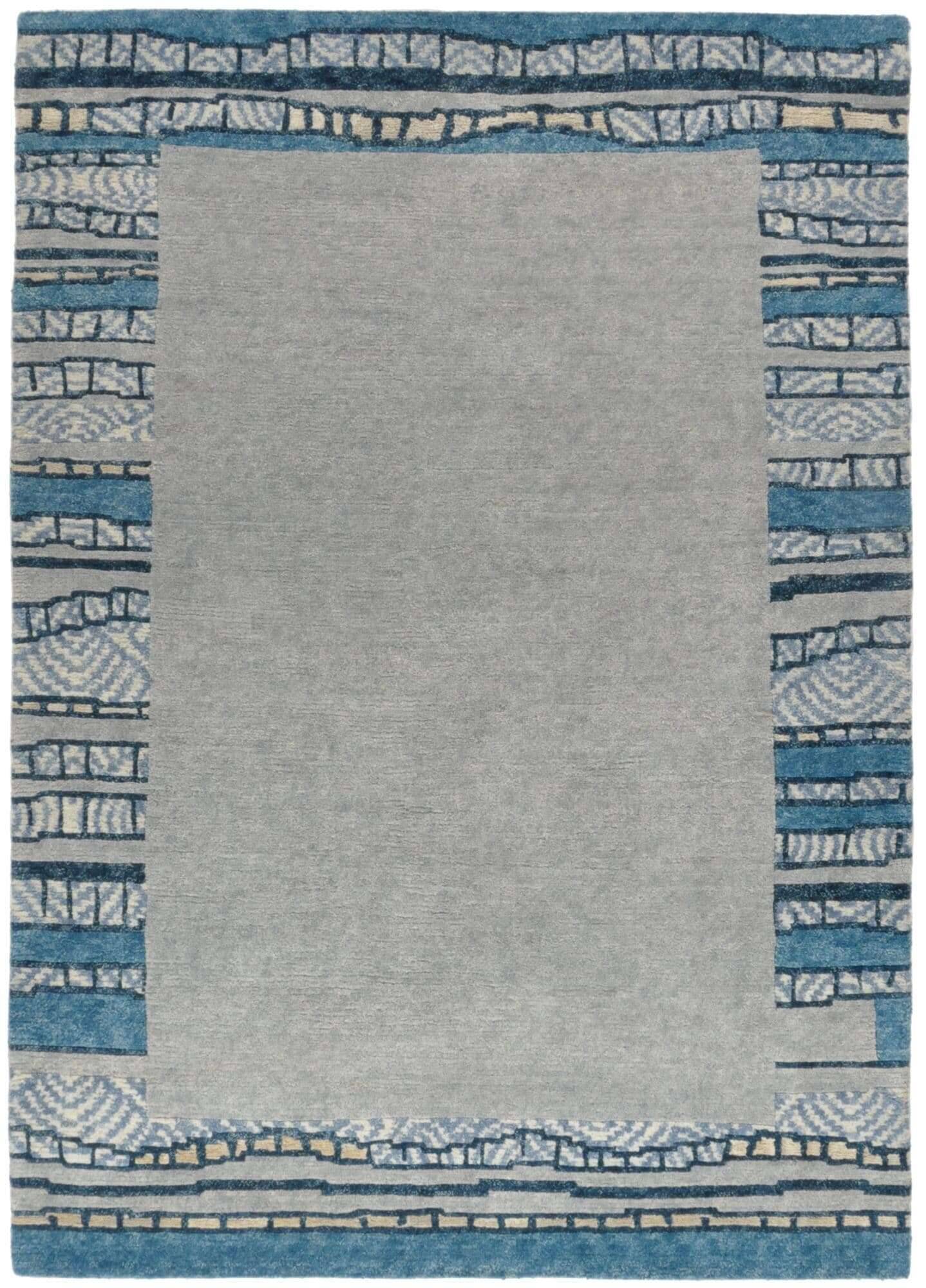 TalongaSilk_RSK687_653greymulti_412497_1 Talonga Silk Nepal Teppich RSK687-H34 im Wunschmaß