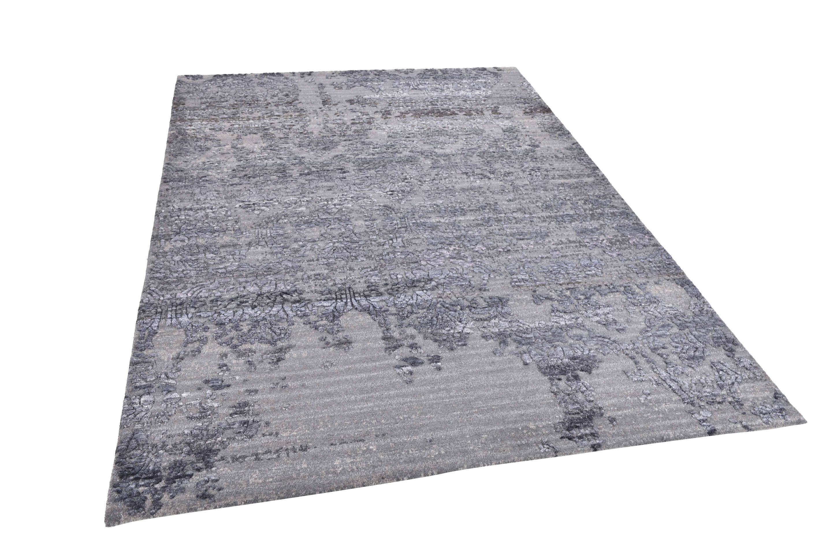 JabuSilk60_C2035_650Grey_427725_23 Nepal Teppich Jabu Silk 60 grau im Wunschmaß