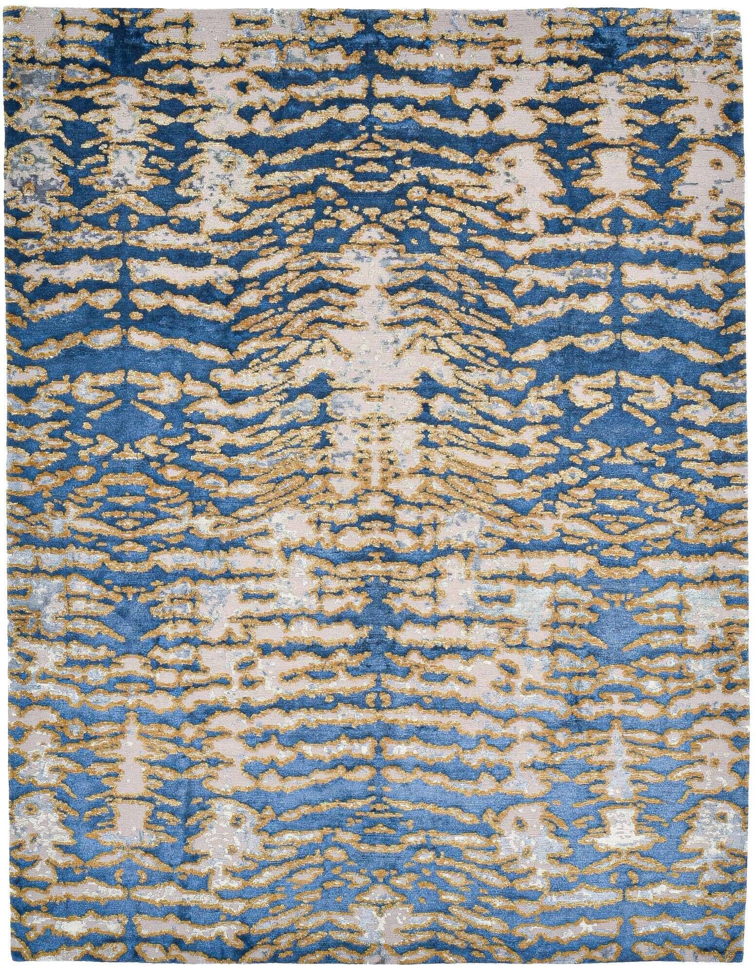 Nepal Teppich Patan Silk 90 Seide Wolle Design Teppich 245x312cm