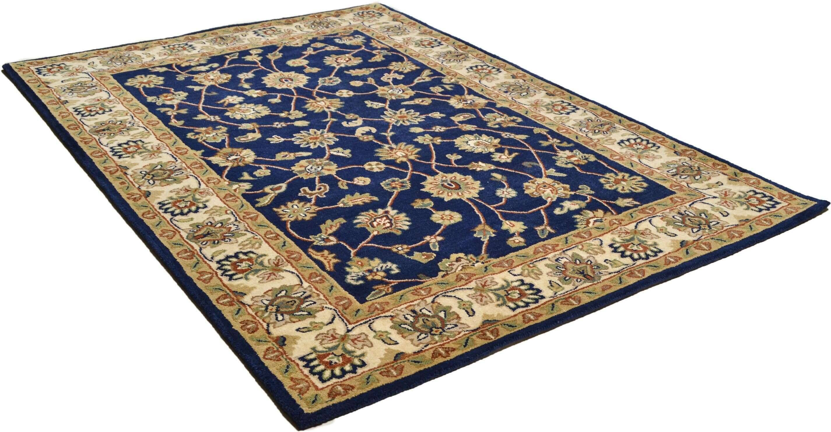 royalziegler_503_blaucream_300623_2 Royal Ziegler Handgetuftet Orient blau im Wunschmaß