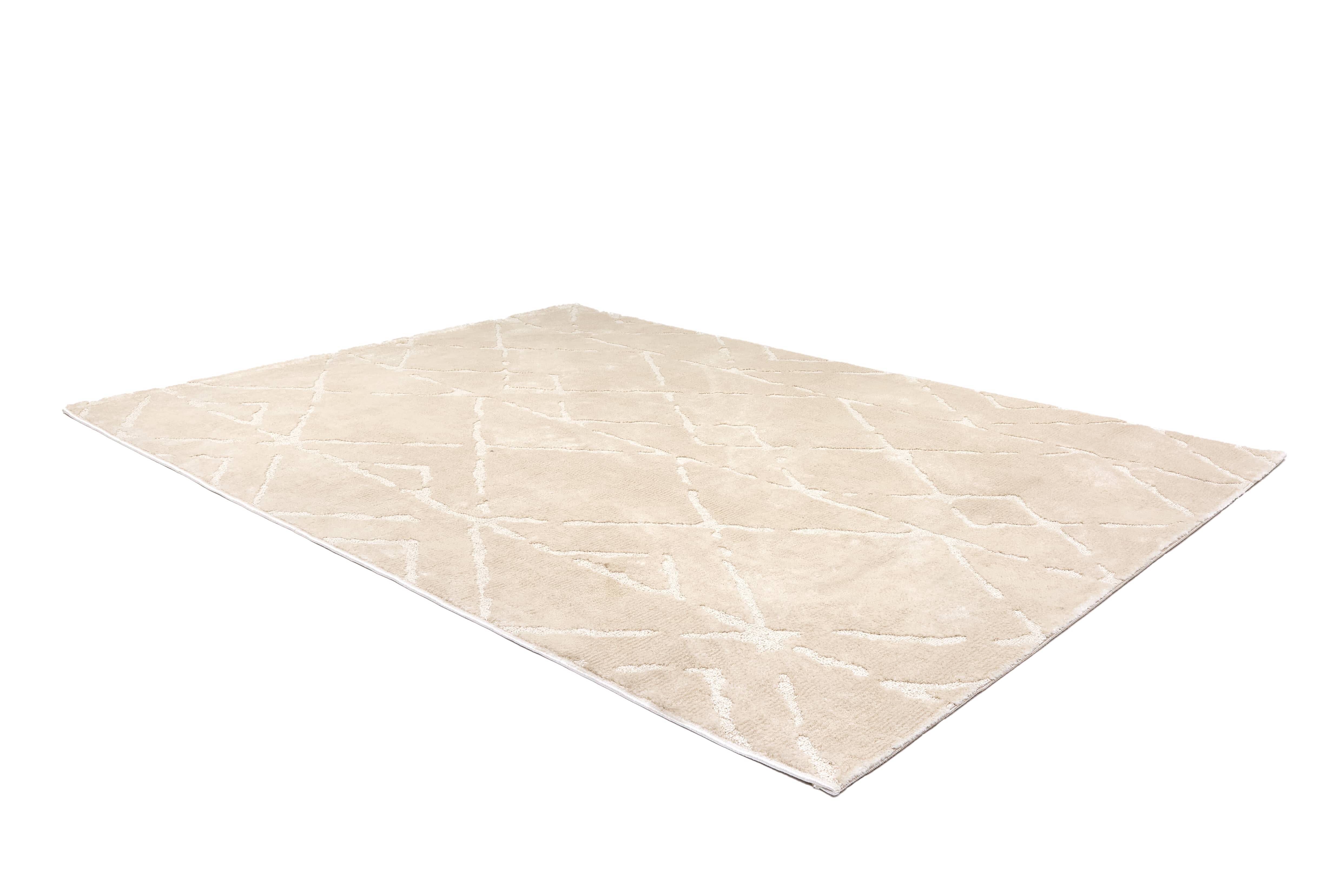 Wohnteppich Lou D.252 C.006 Rauten creme