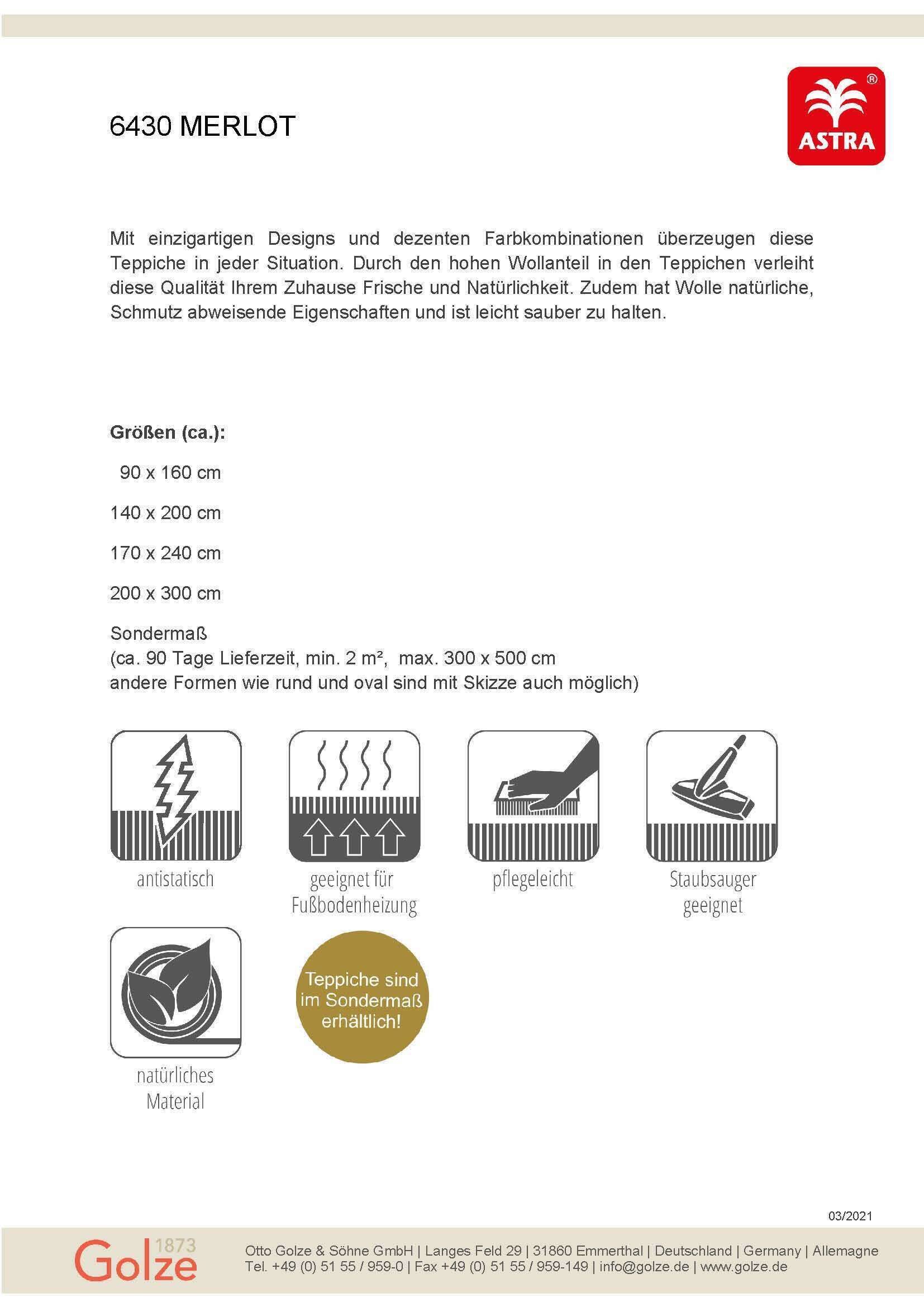 4002629204421_6430_Merlot Teppich Merlot 6430-203-043 Handgewebter Kelim Teppich Astra Otto Golze