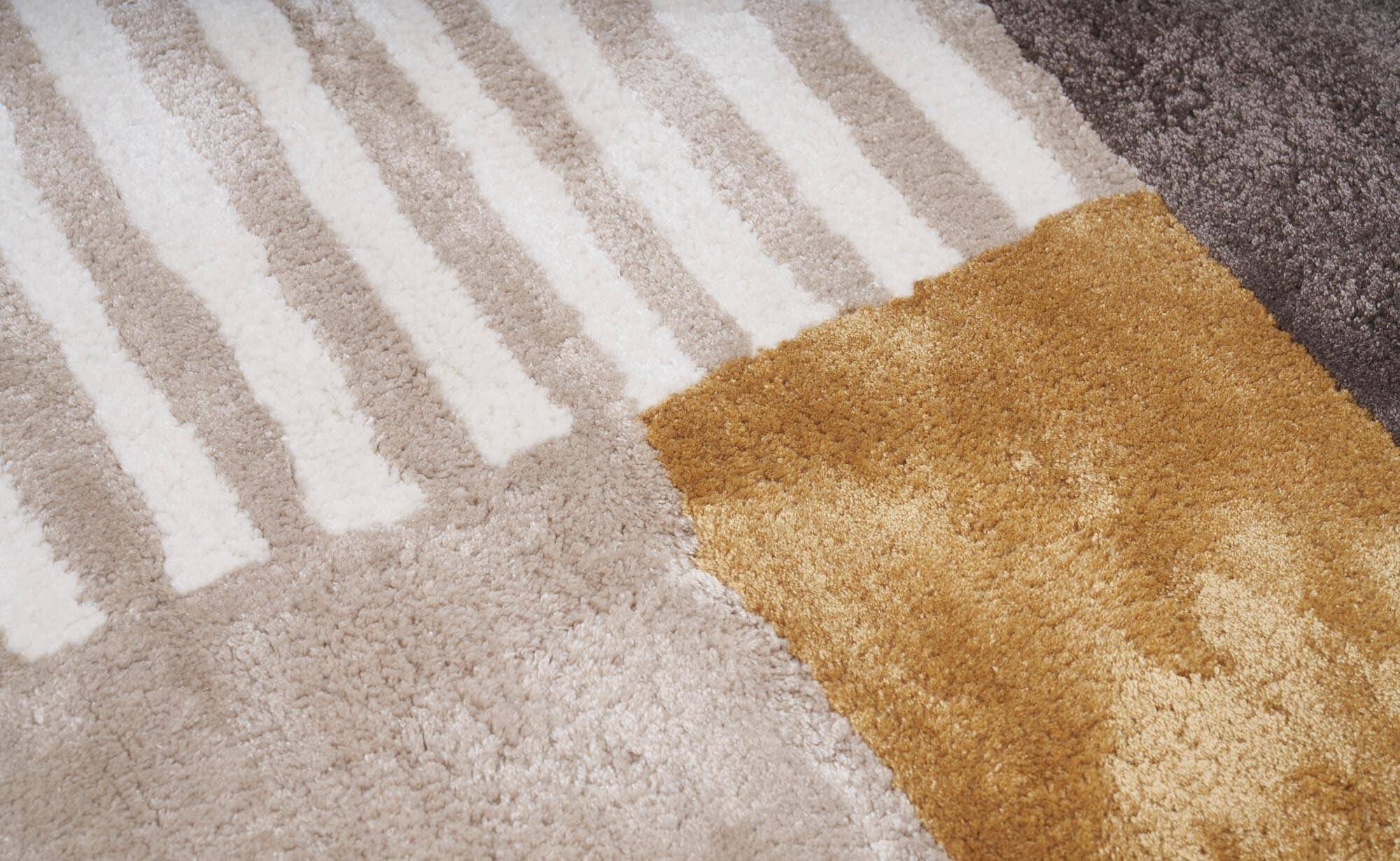 Moderner Teppich RETRO YELLOW Moderner Teppich RETRO YELLOW