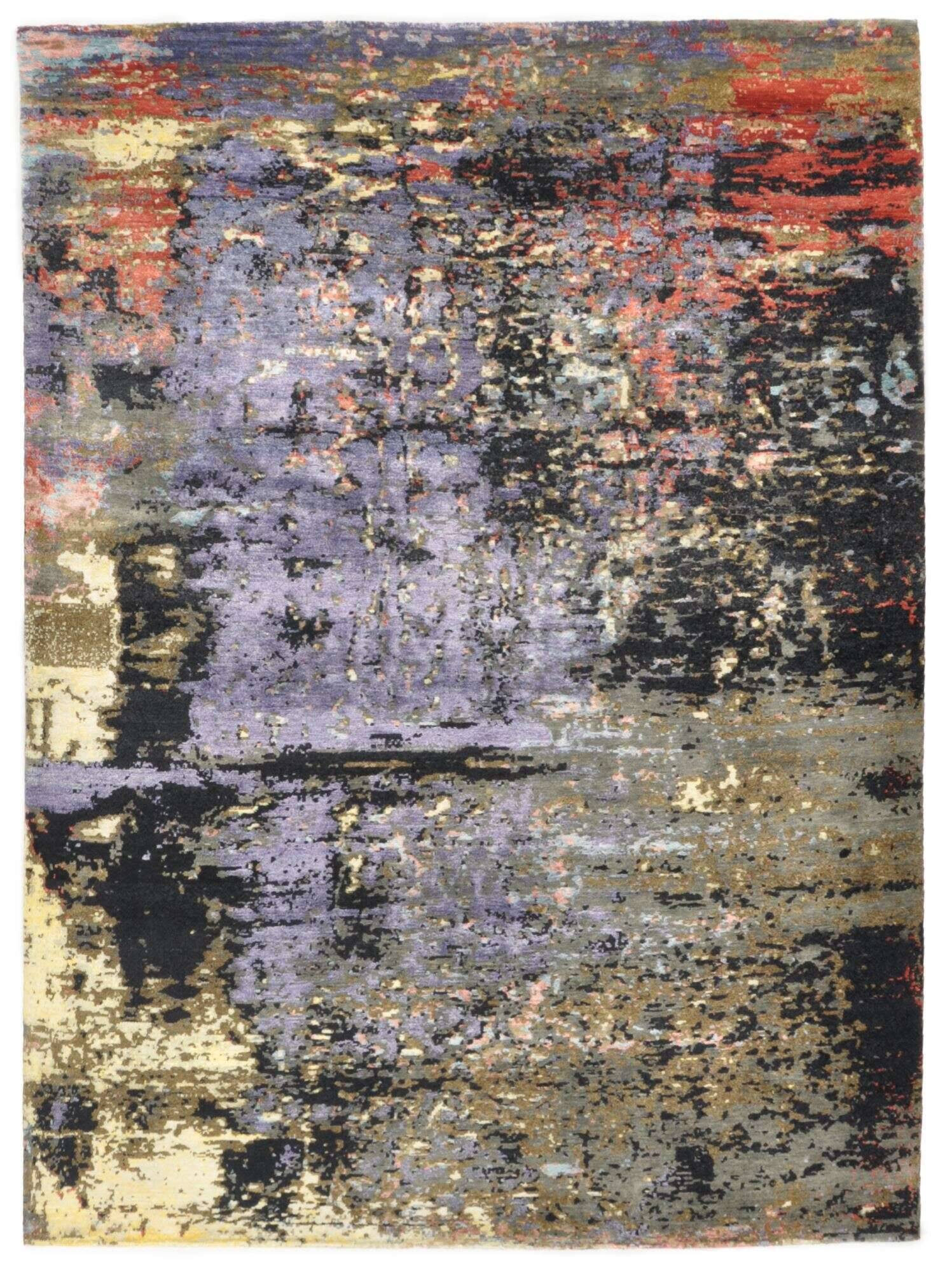 hindustanviscose50_6062_800multicolor_416293_1 Vintageteppich Hindustan Sumak 169x239cm Teppich Modern
