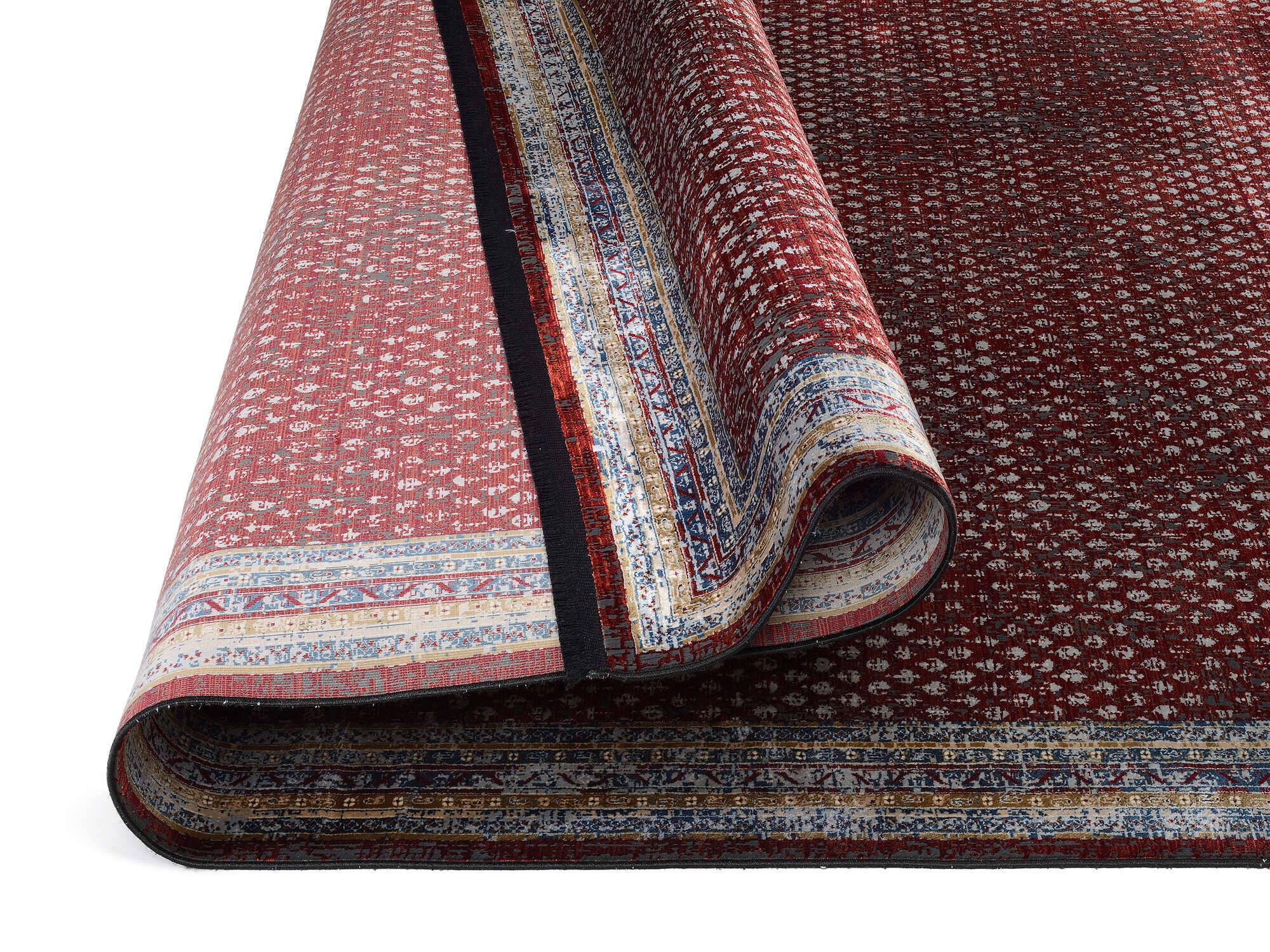 GLA19-199-4 POINTS Klassischer Vintage Teppich aus Modalfaser mit Glanz Effekt