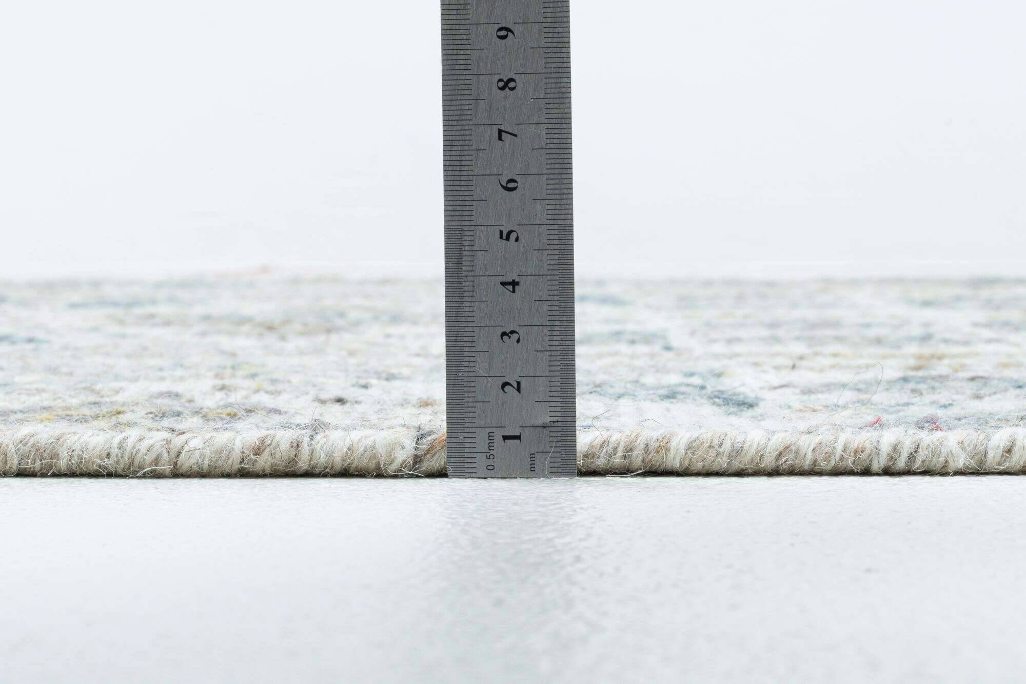 zilch_zo-3908-19_559beigegrey_427751_5 Handwebteppich Zilch Schurwolle Kelim Modern Blau Beige 160x230cm