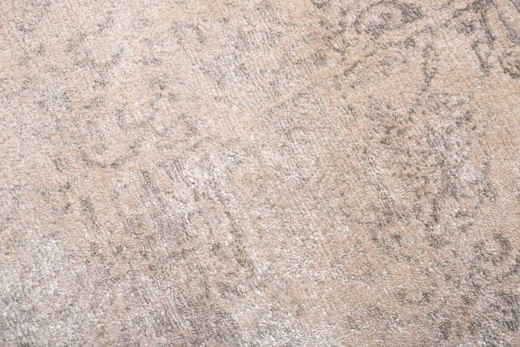 Design Teppich Queensland 170x240cm Handgeknüpft Viskose grau