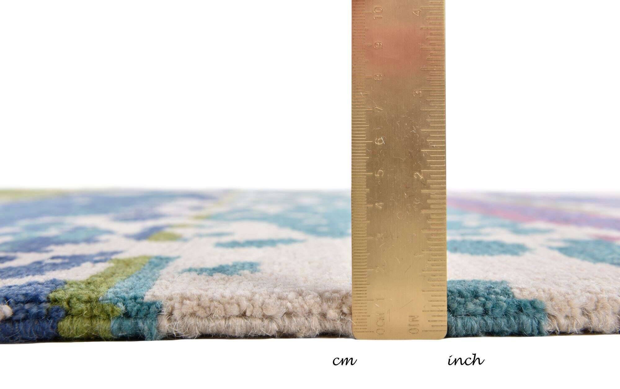 sangri_rs599_565bluecream_110791_5 Sangri Nepal Teppich reine Wolle Wunschmaß