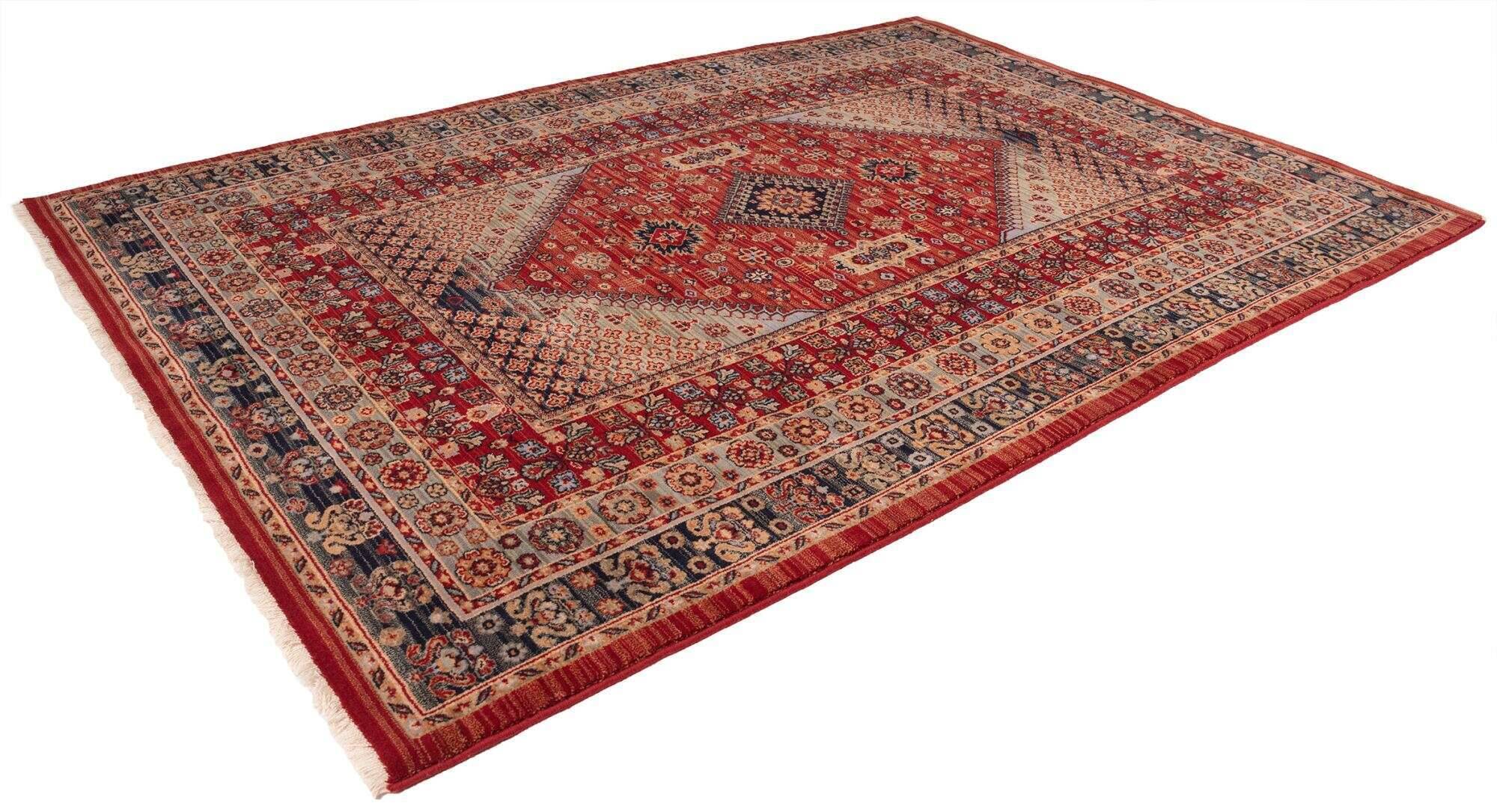 Saharna_2400_205redmulti_422769_2-1 Teppich Saharna 2400 Webteppich aus reiner Wolle