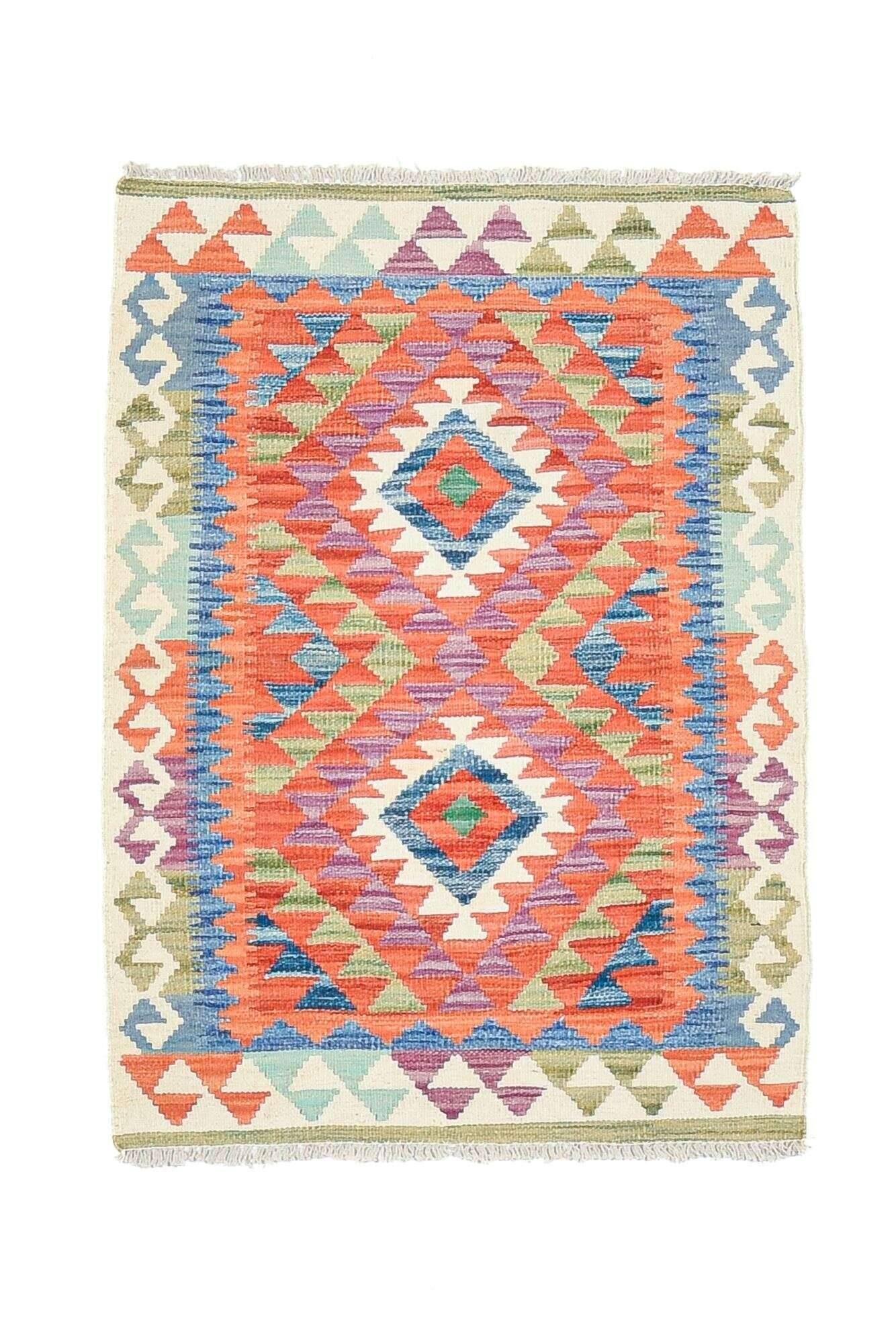 tablashah_1485_800multicolor_434908_1 Handgewebter Kelim Teppich Tablashah Schurwolle bunt 085x117cm