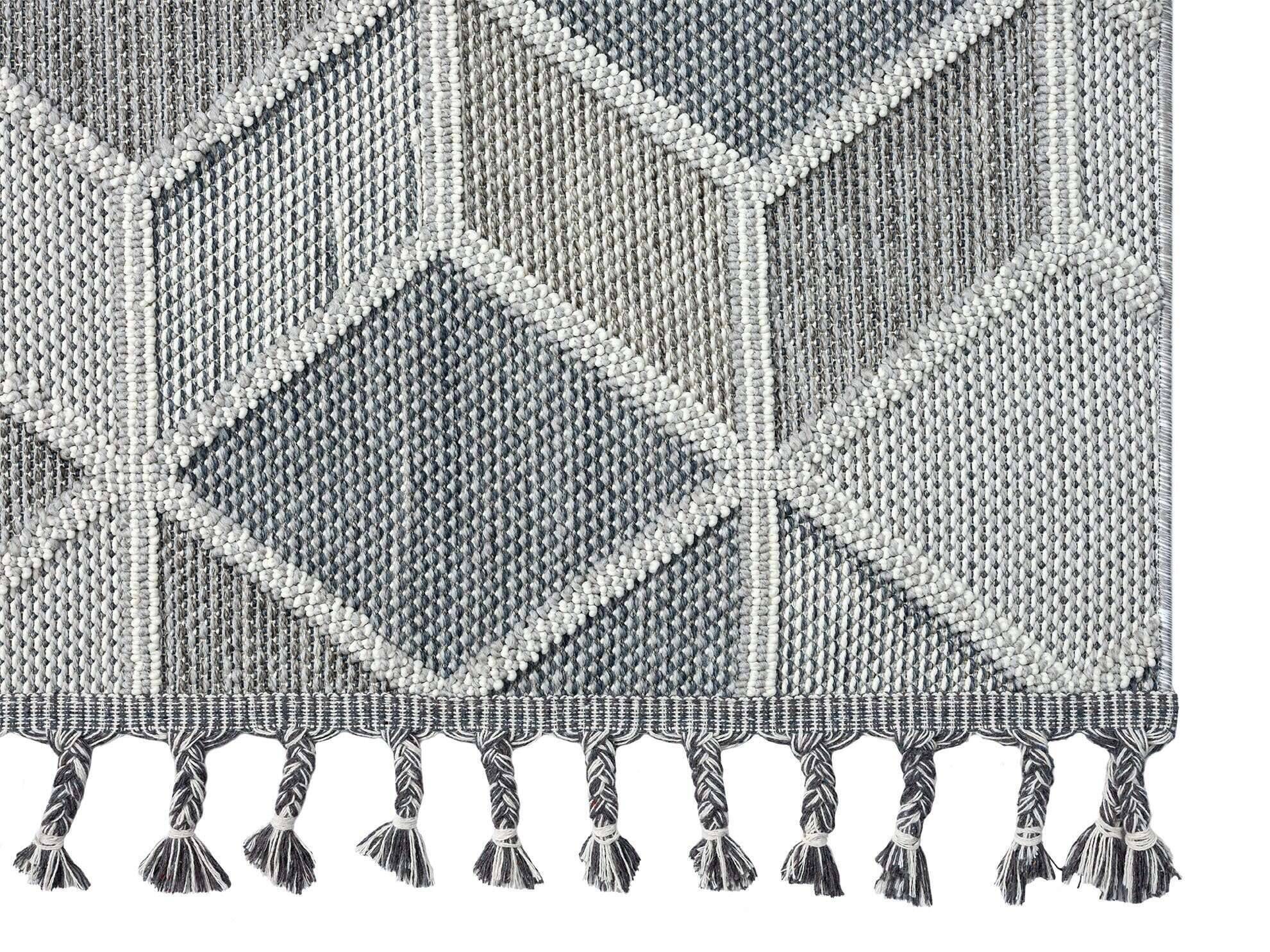 588c27be-00b8-55e8-9727-3bf3ba16191c-1 Trevi 6831-224-020 In- und Outdoor Teppich Modern Rauten Grau