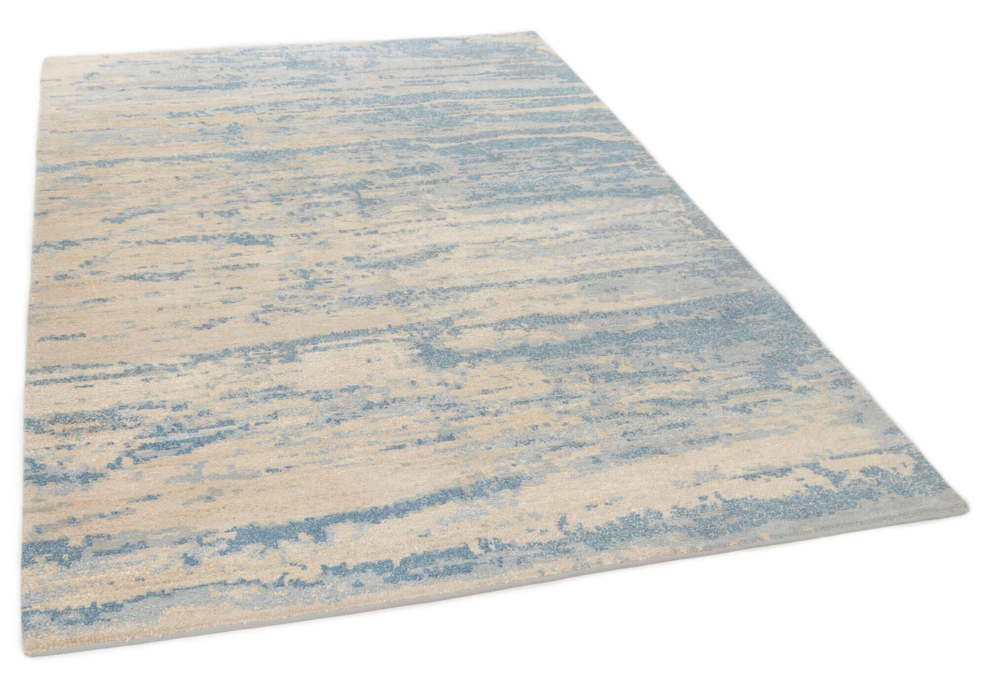 FineNature_C2902_706ligthblue_401610_2 Teppich Fine Nature Design C2902 Nepal Wunschmaß