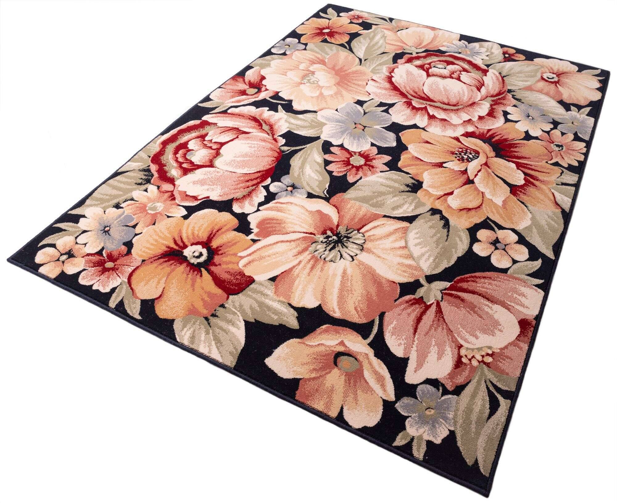 Floresti_7091_800multi_722835_2 Blumen Teppich Floresti 7091 Webteppich reine Wolle