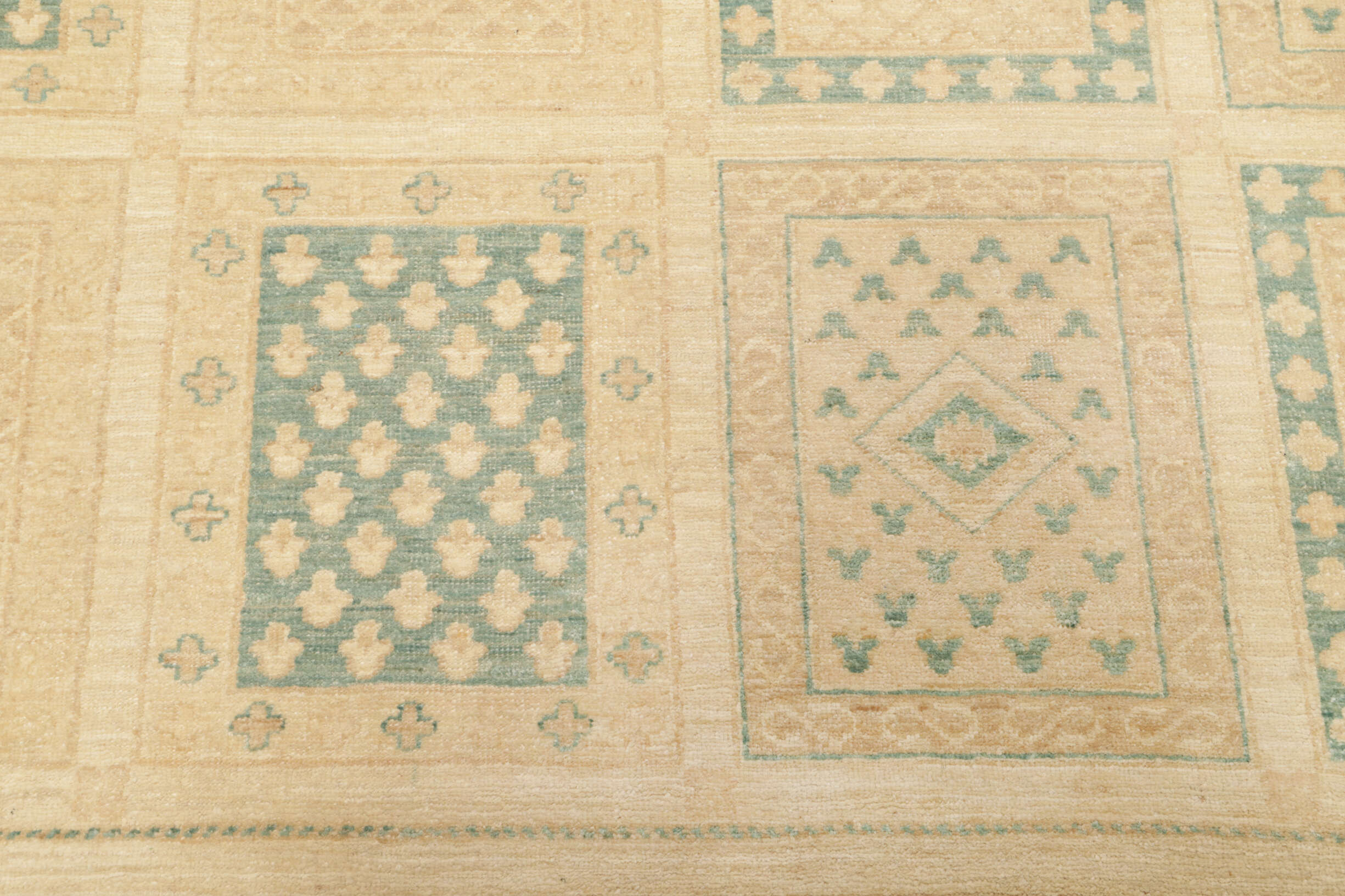 Teppich Ziegler 251 x 332 cm Orientteppich beige Handgeknüpft Schurwolle