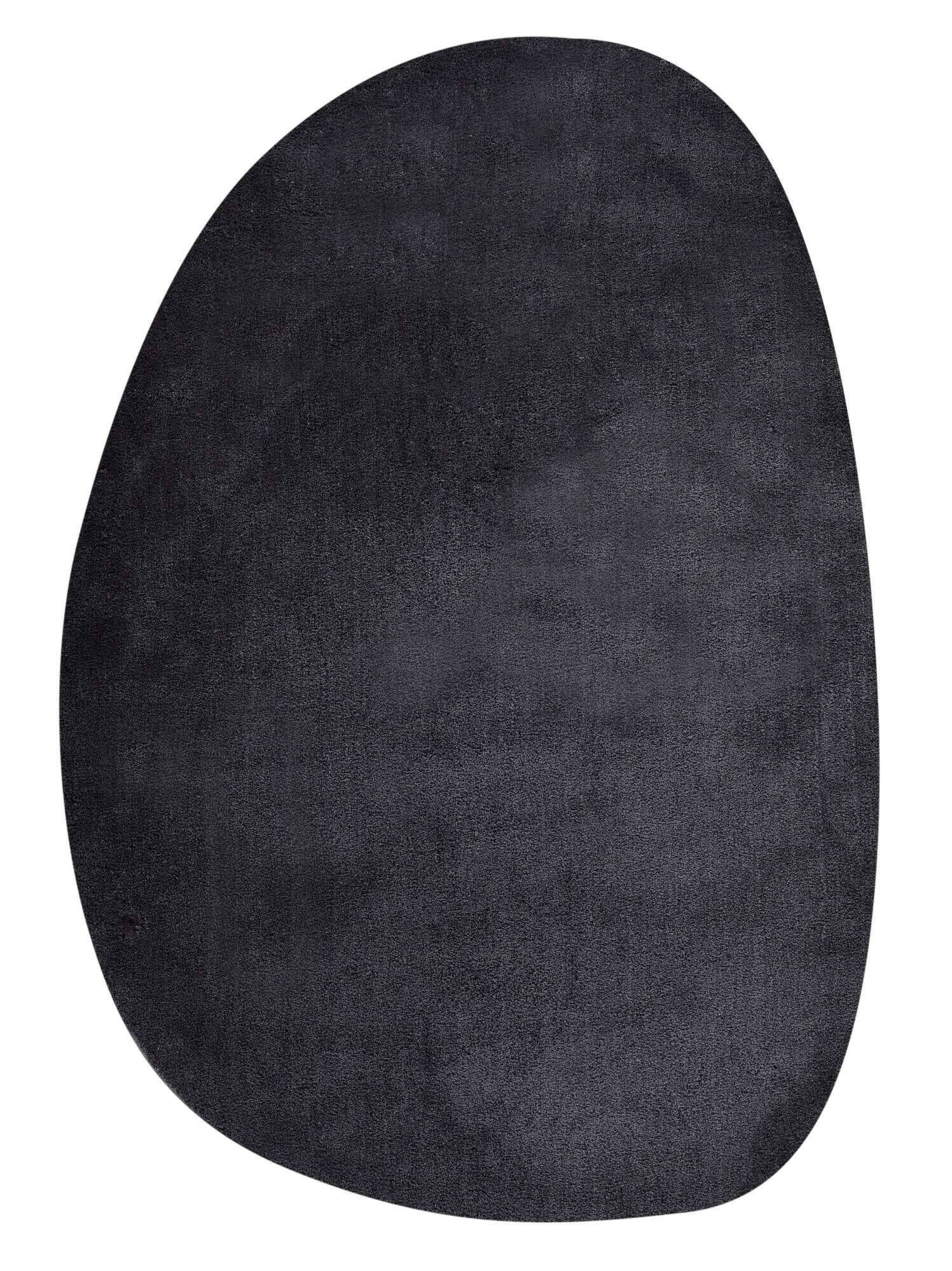 Cozy_uni_pebble_601anthracite_426113_1 Tom Tailor COZY PEBBLE UNI Teppich Formteppich