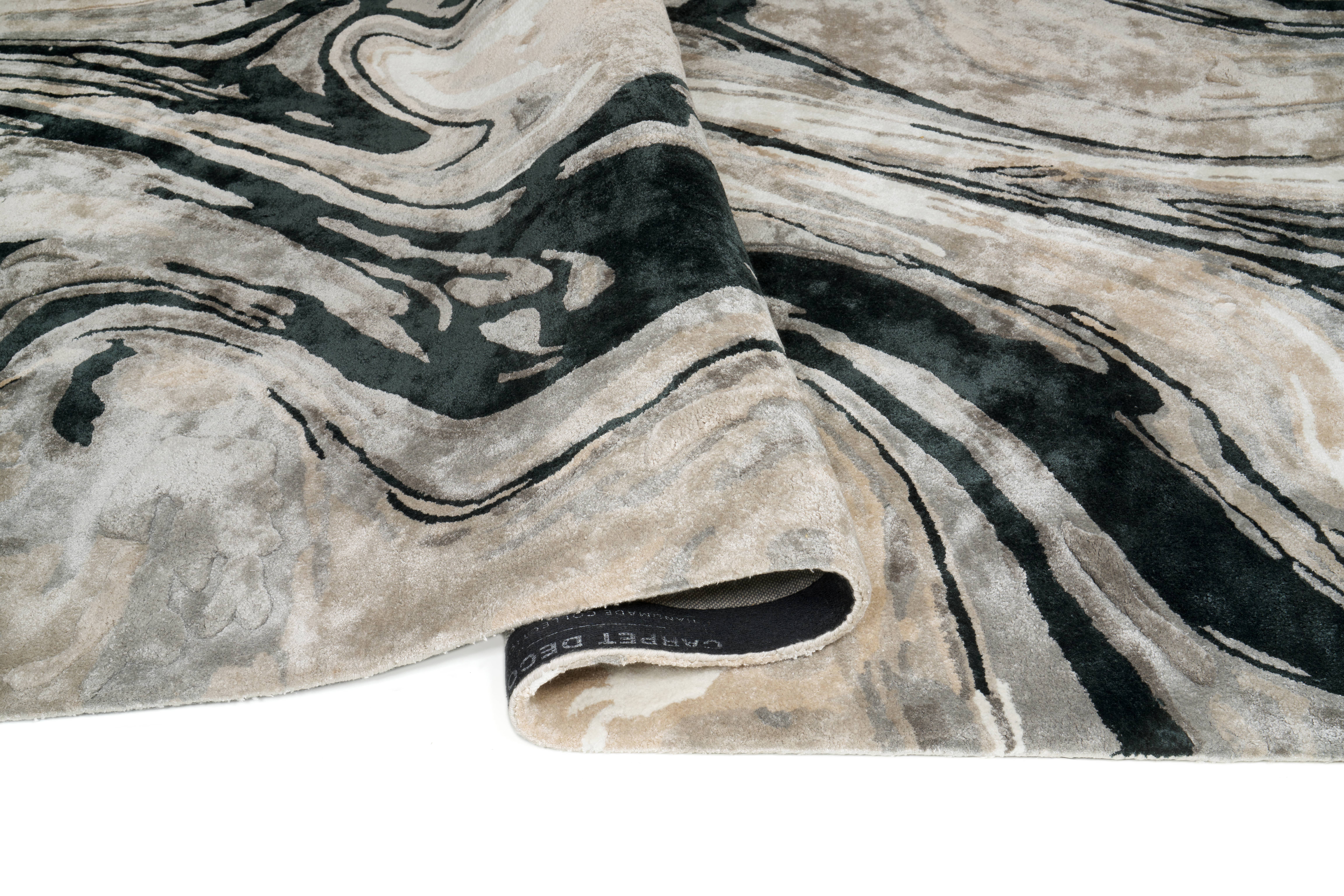 Moderner Teppich BLUR BLACK Moderner Teppich BLUR BLACK