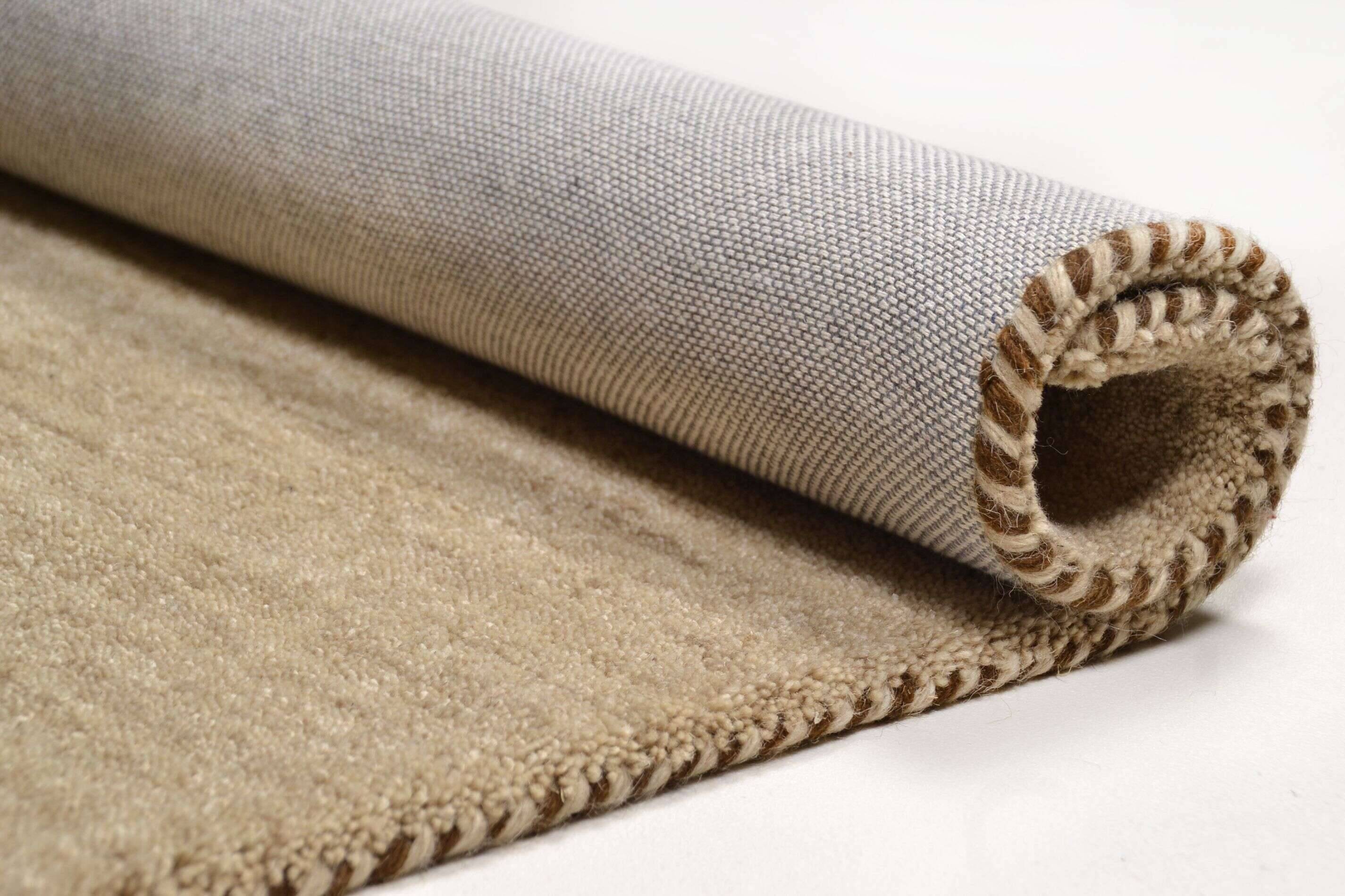 Haltu_uni_551beige_121793_9 Teppich Haltu reine Wolle beige im Wunschmaß