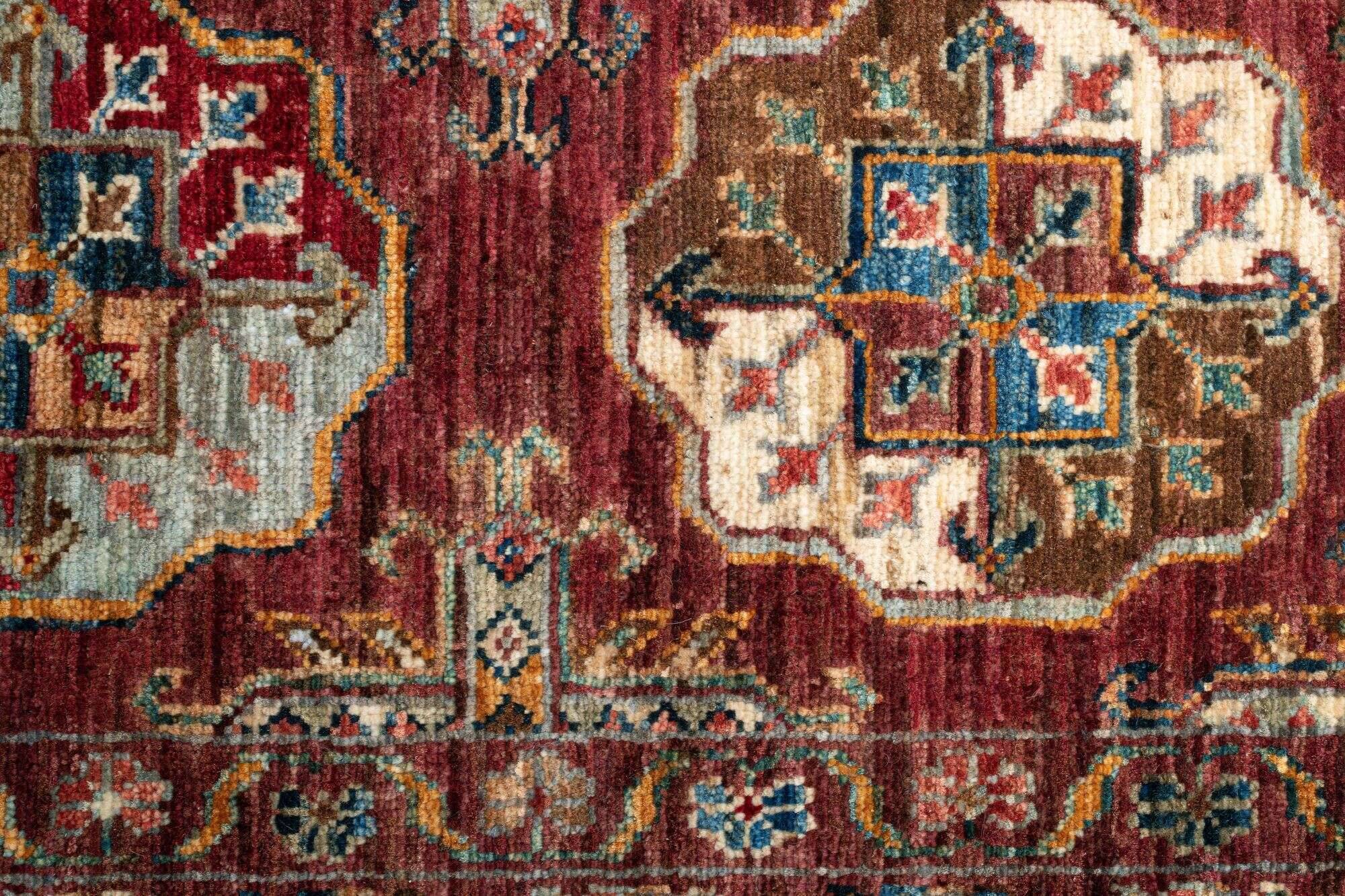 kandashah_2695_202darkred_430449_3 Handgeknüpfter Orientteppich Rot Kandashah ca. 175x245 cm