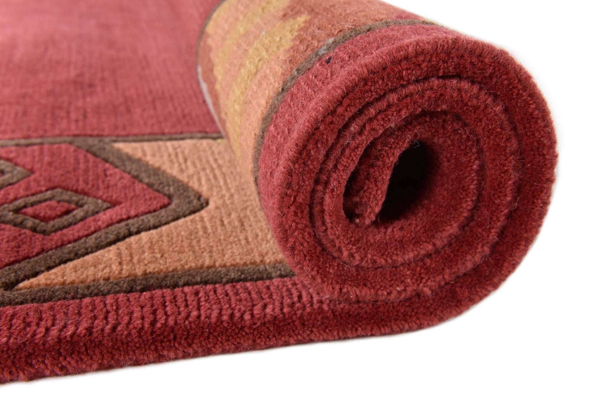 gurkha_mc84_203redmulti_110564_11 Nepal Tibet Teppich 162x236 cm Gurkha MC84