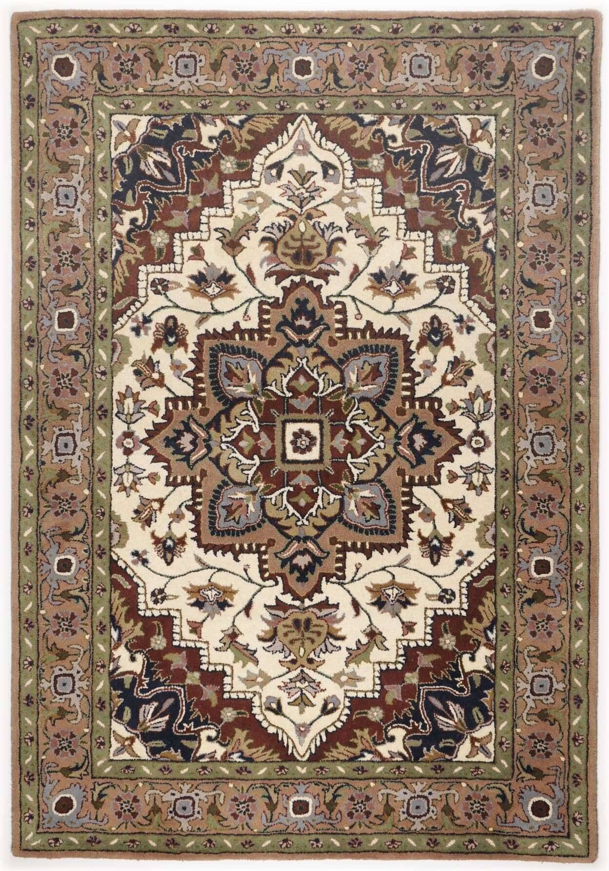 Royal_heriz_cremebraun_300414_1eNSIh9ft7gy2z Royal Heriz Handgetuftet Orientteppich Wolle