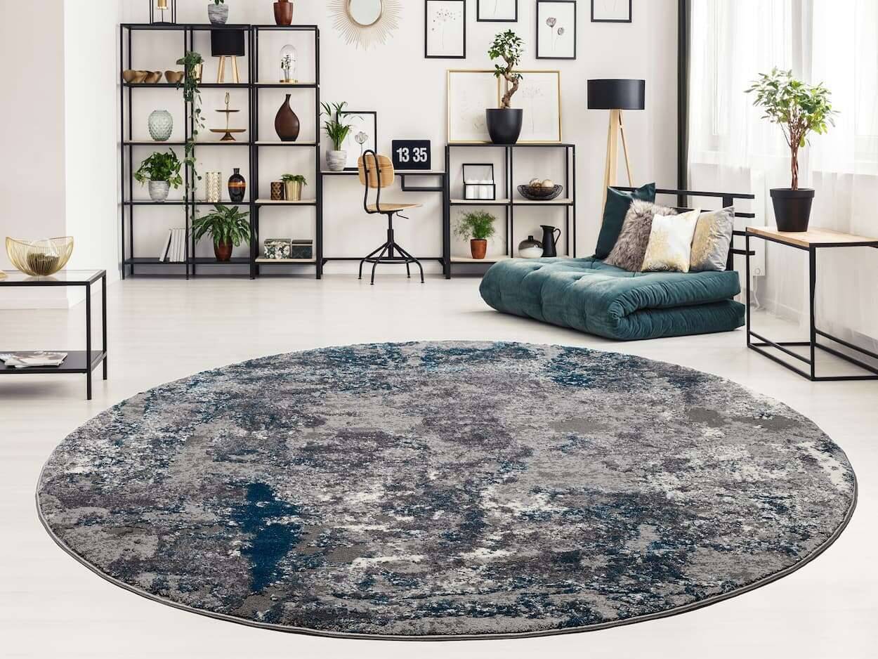JUW01-696-21 Juwel Liray OCI Teppich in rund Modern Vintage Teppich