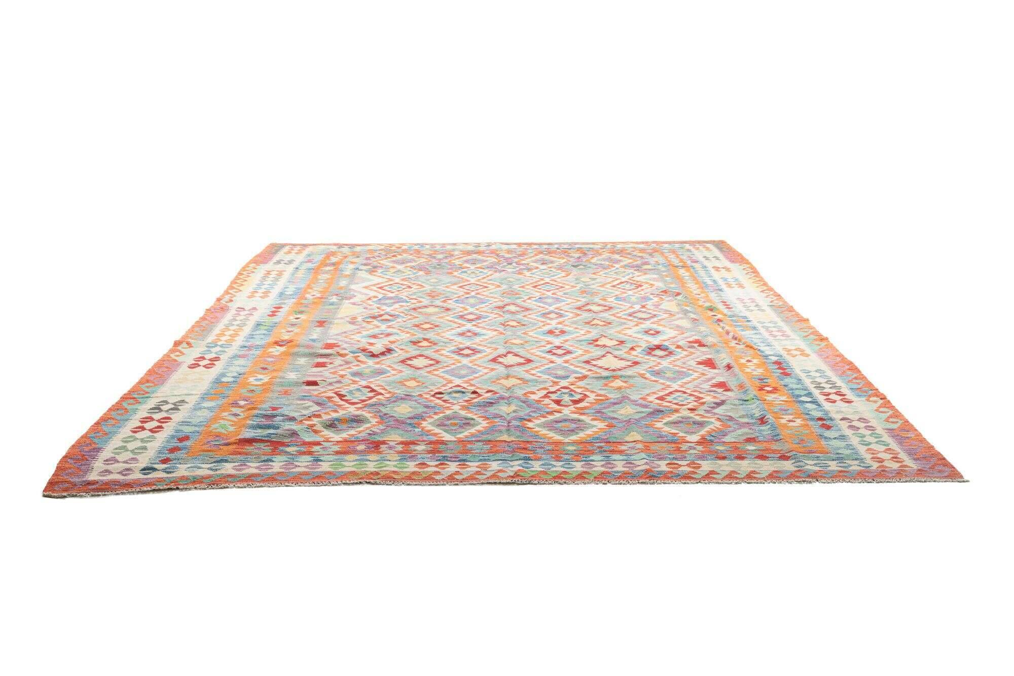 tablashah_5767_800multicolor_434954_23 Kelim Teppich Tablashah Handgewebt Schurwolle bunt 303x495cm