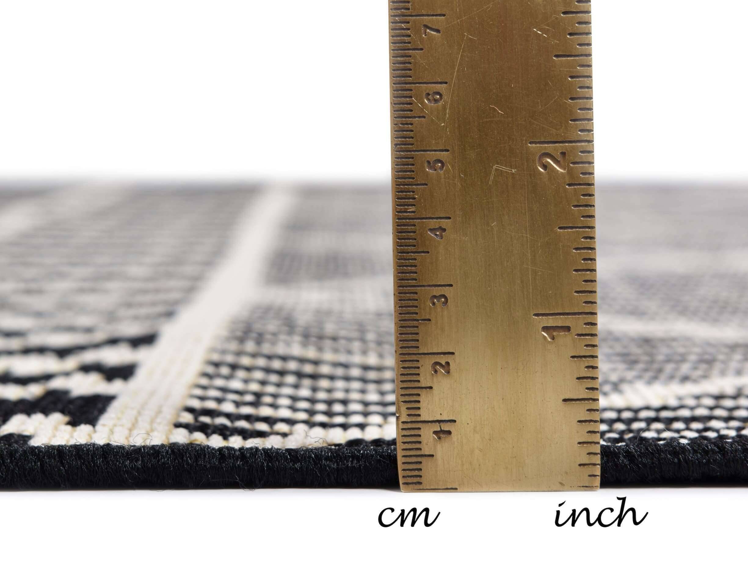 FunkyOutdoor_Geometric_600black_426432_5 Tom Tailor FUNKY IN- OUTDOOR Teppich Geometric Flachgewebe