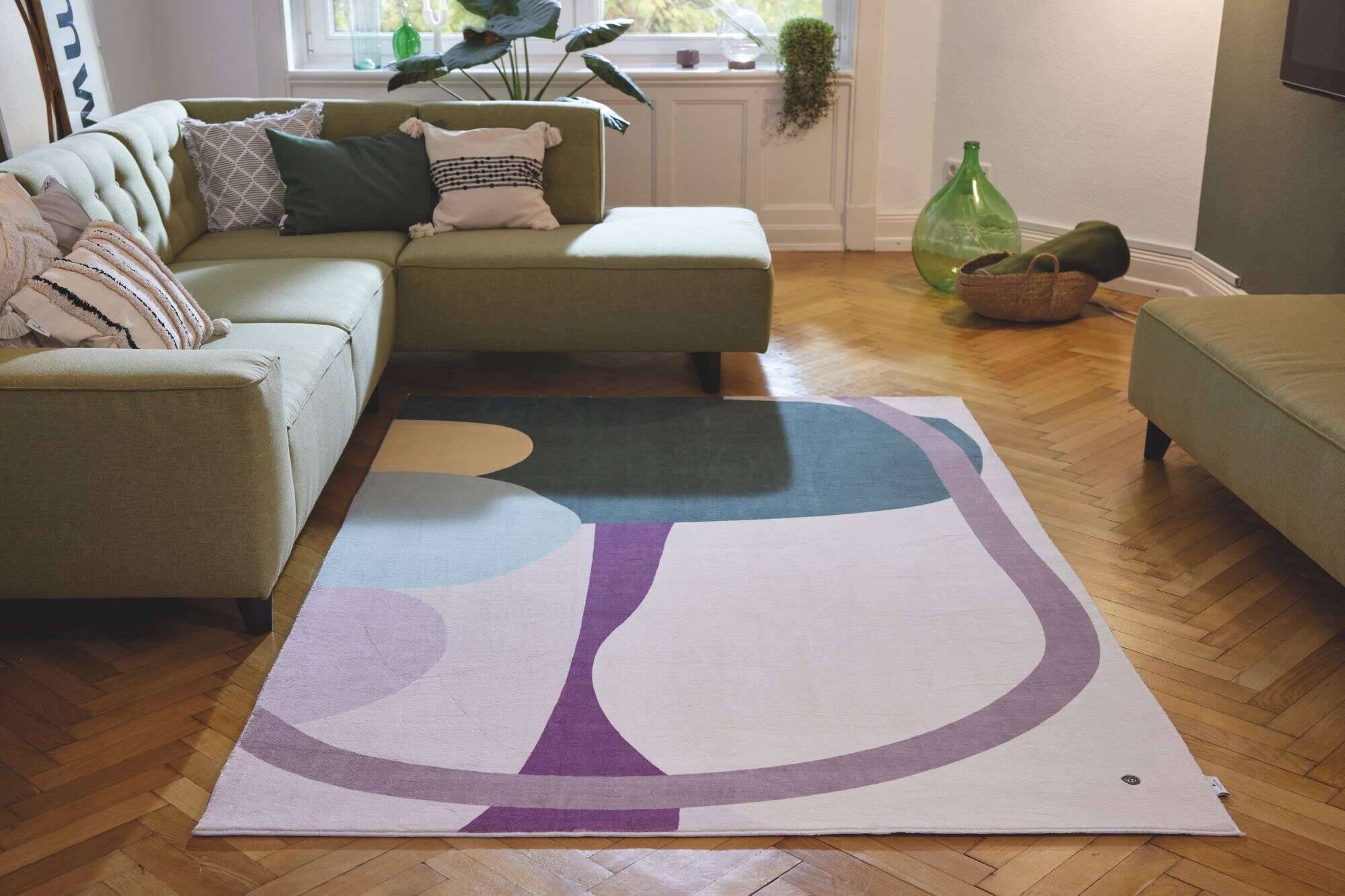shapes_four_305greenmulti_426900_12 Tom Tailor Kollektion Shapes Four 305 Teppich Modern