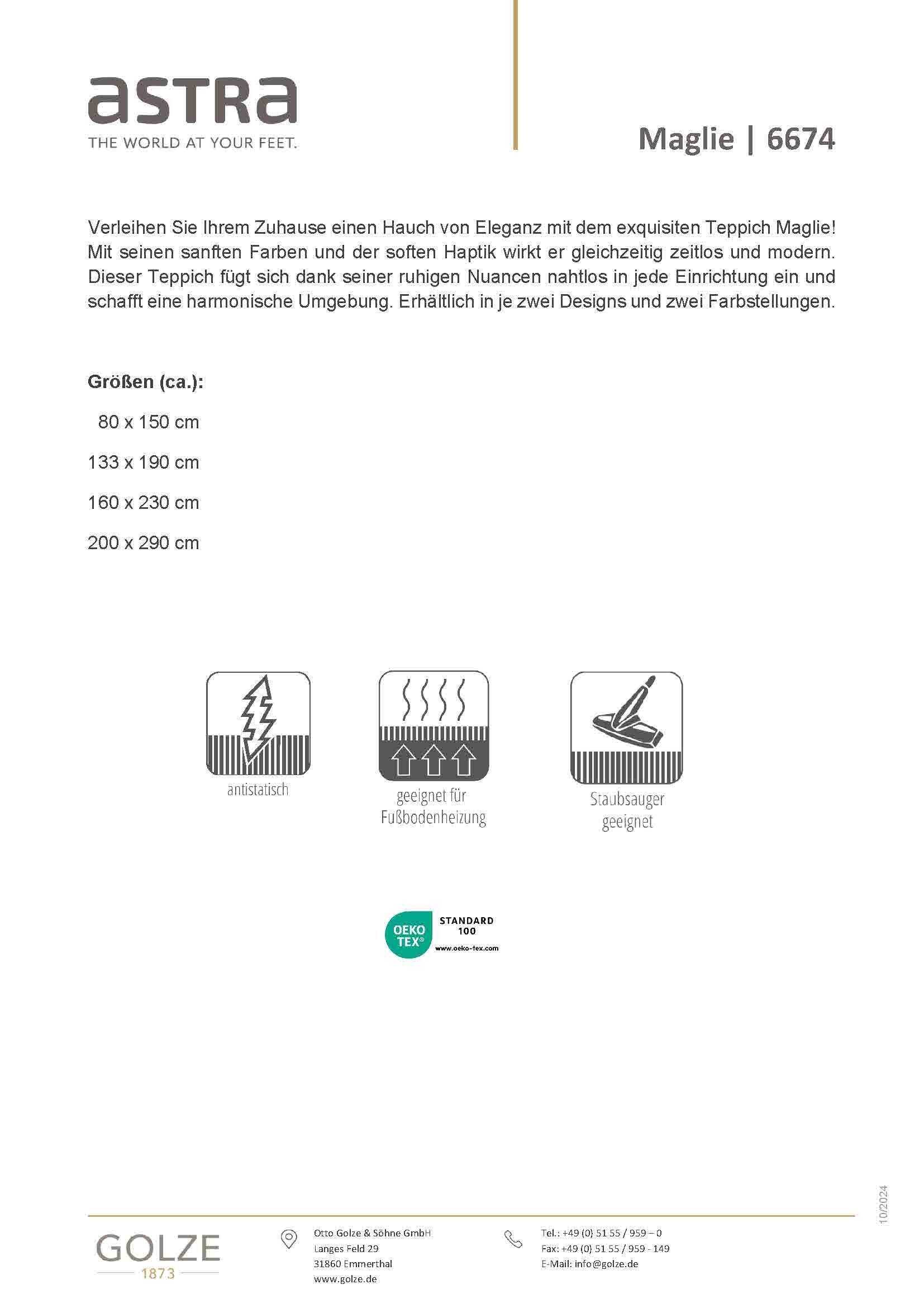 Kuschelteppich Maglie 6674-241-000 Design