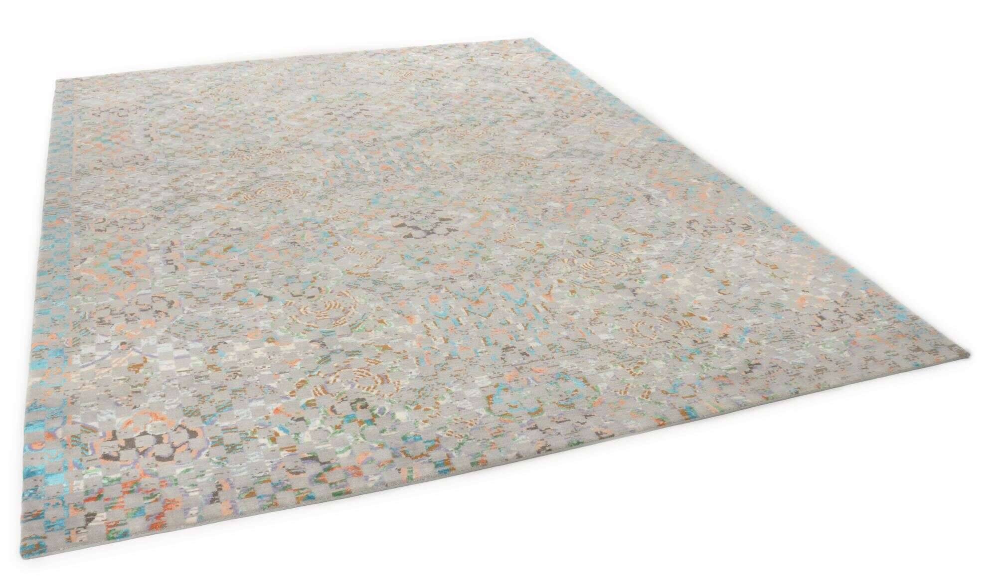 jabusilk30_cx3881_655greymulti_413574_2 Nepal Teppich Jabu Silk 30 Wolle Seide Design Teppich 244x310cm