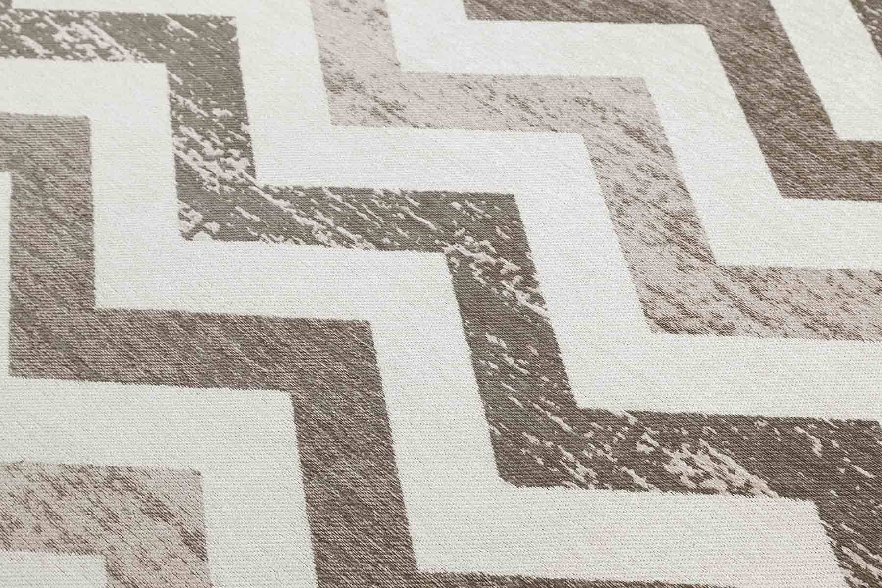 Moderner Teppich VENA TAUPE - Waschbarer Teppich